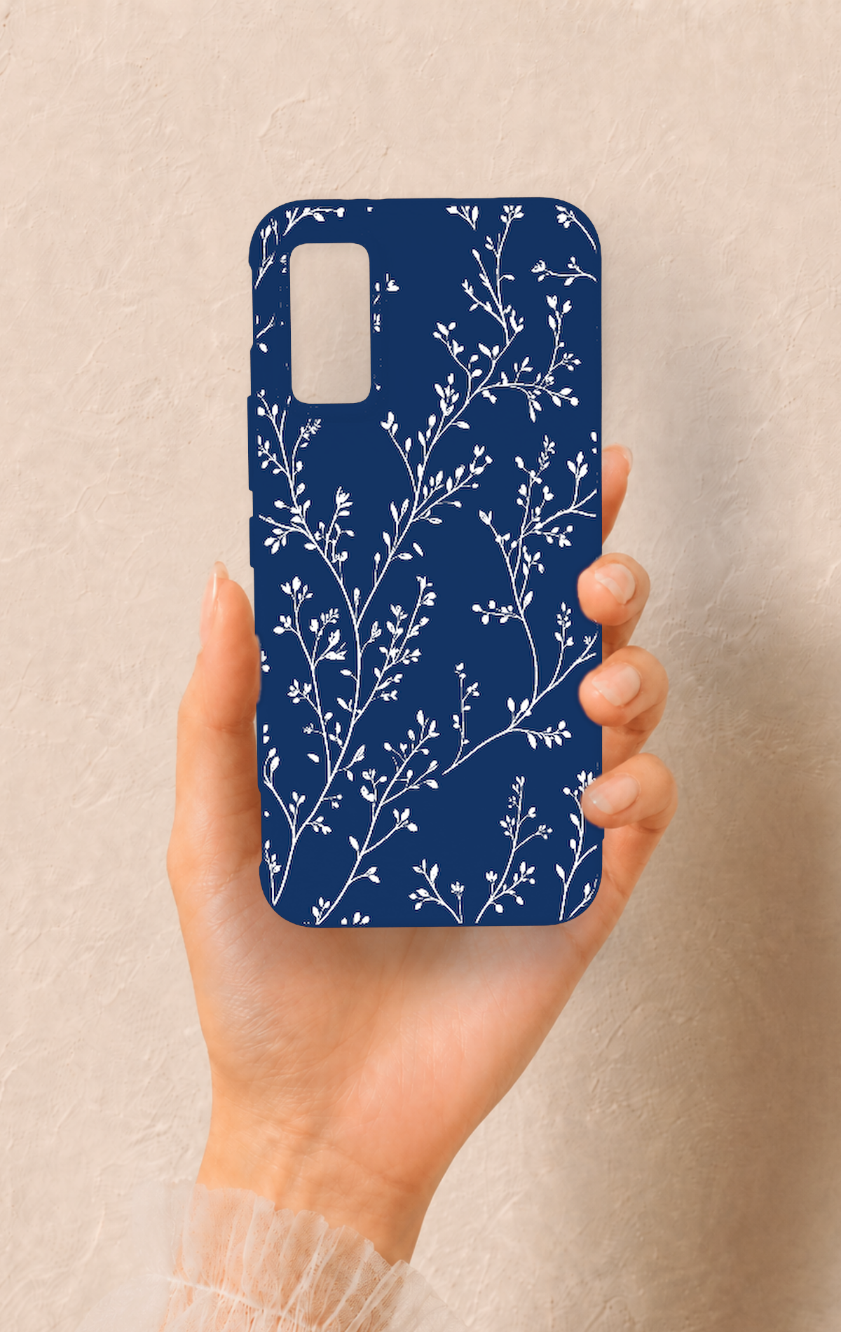 İnfinix Gt 30 Pro Uyumlu İnce Yaprak Dalı Desenli Silikon Kılıf