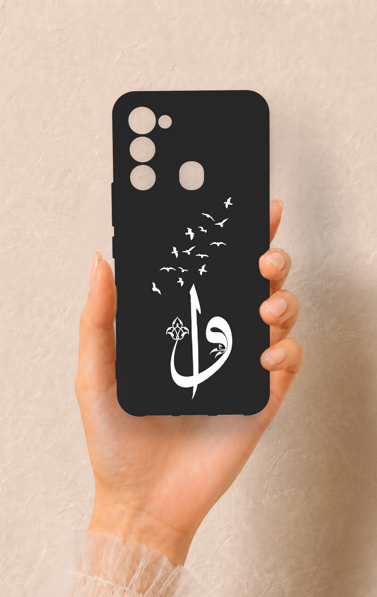Tecno Spark 8C Uyumlu Elif Vav Desenli Silikon Kılıf