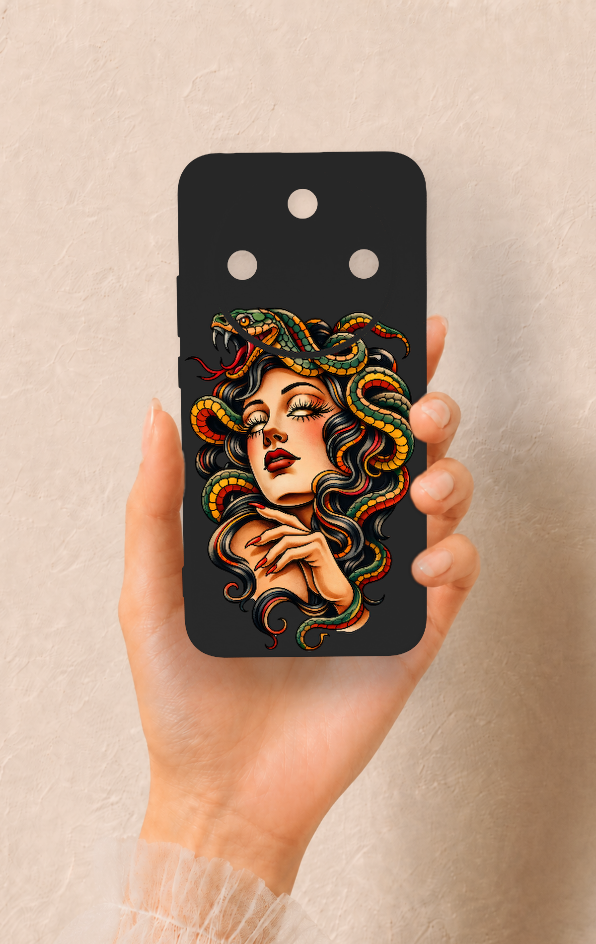 Honor Magic 8 Lite Uyumlu Medusa Desenli Silikon Kılıf
