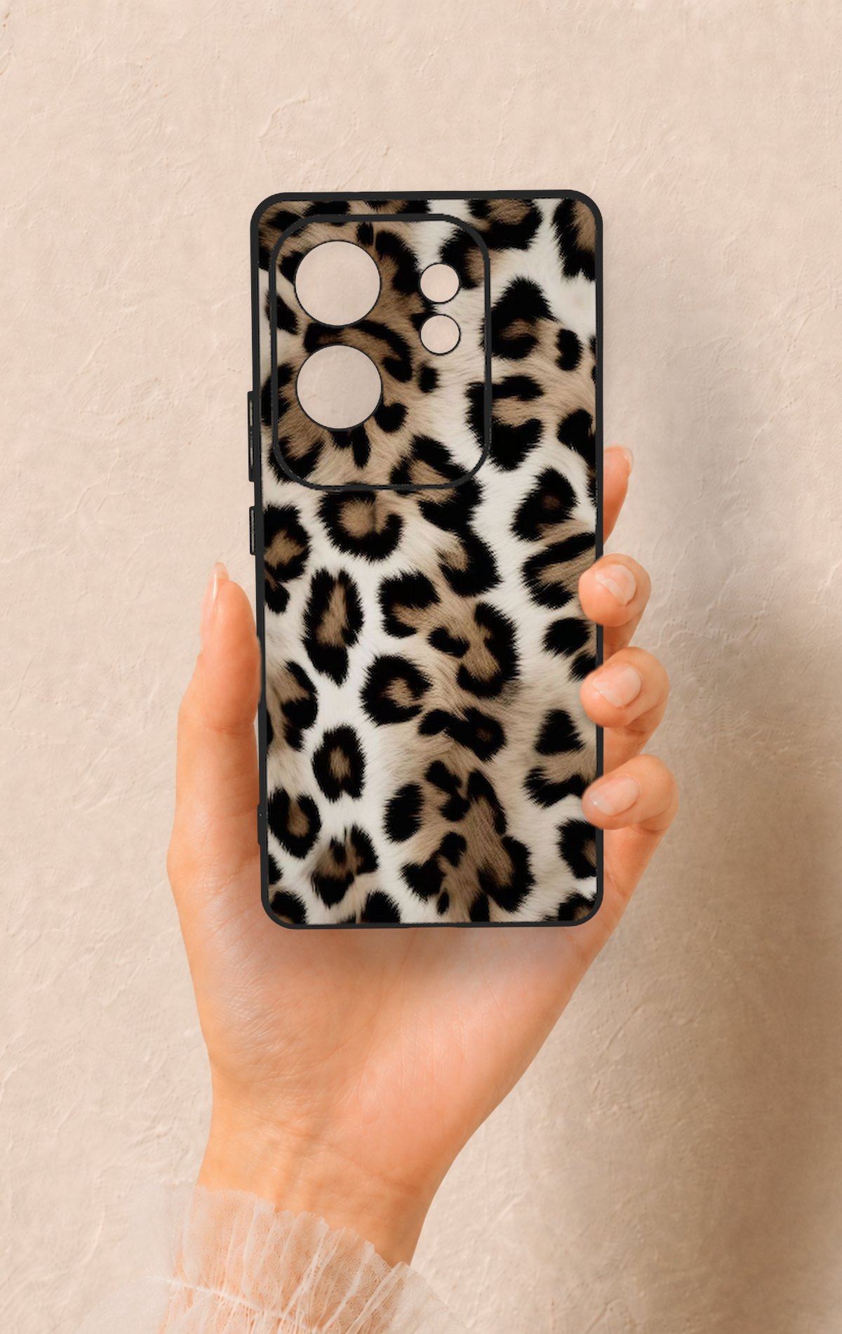 İnfinix Zero 30 Uyumlu Leopar Derisi Desenli Silikon Kılıf