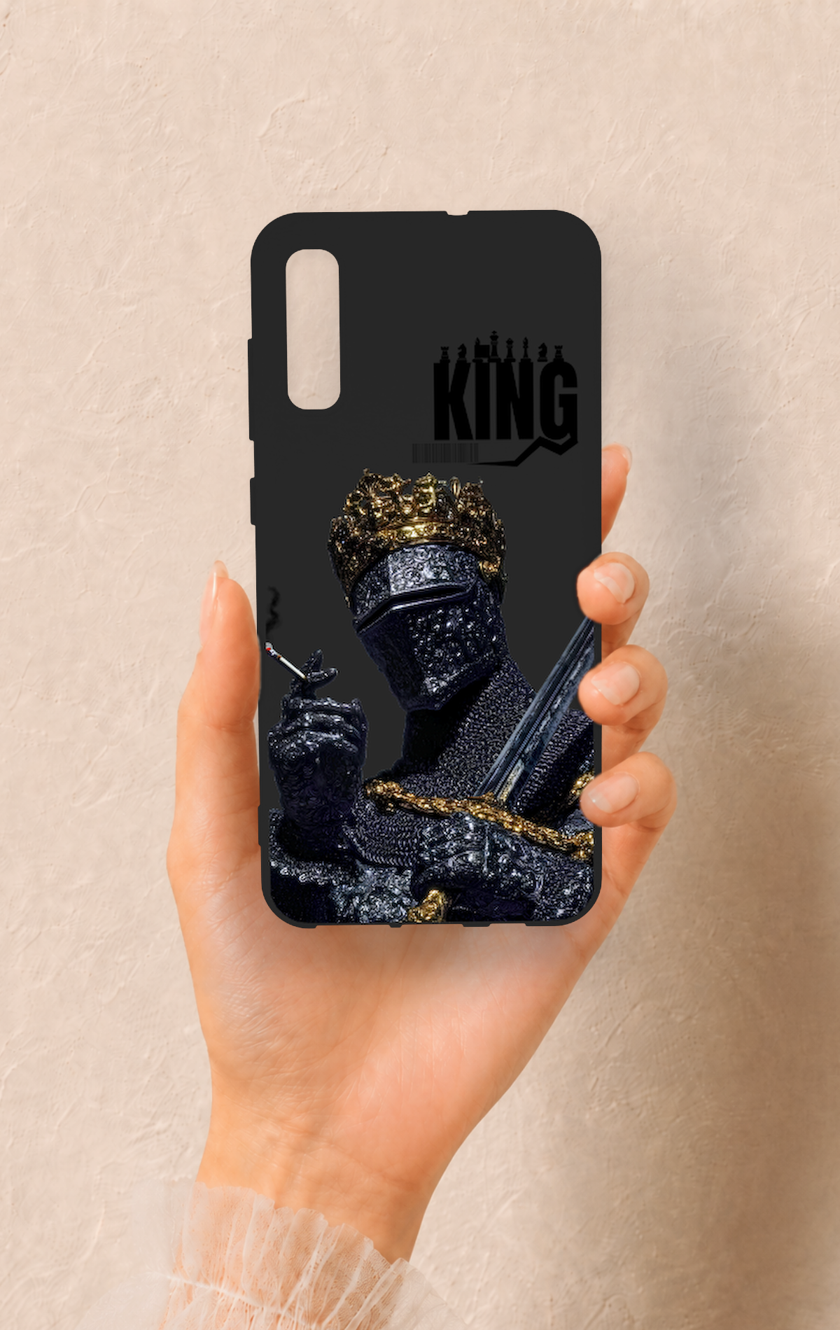 Samsung A70 Uyumlu King Desenli Silikon Kılıf