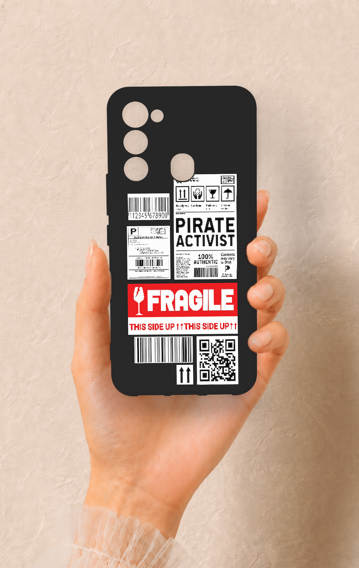 Tecno Spark 8C Uyumlu Fragile Desenli Silikon Kılıf