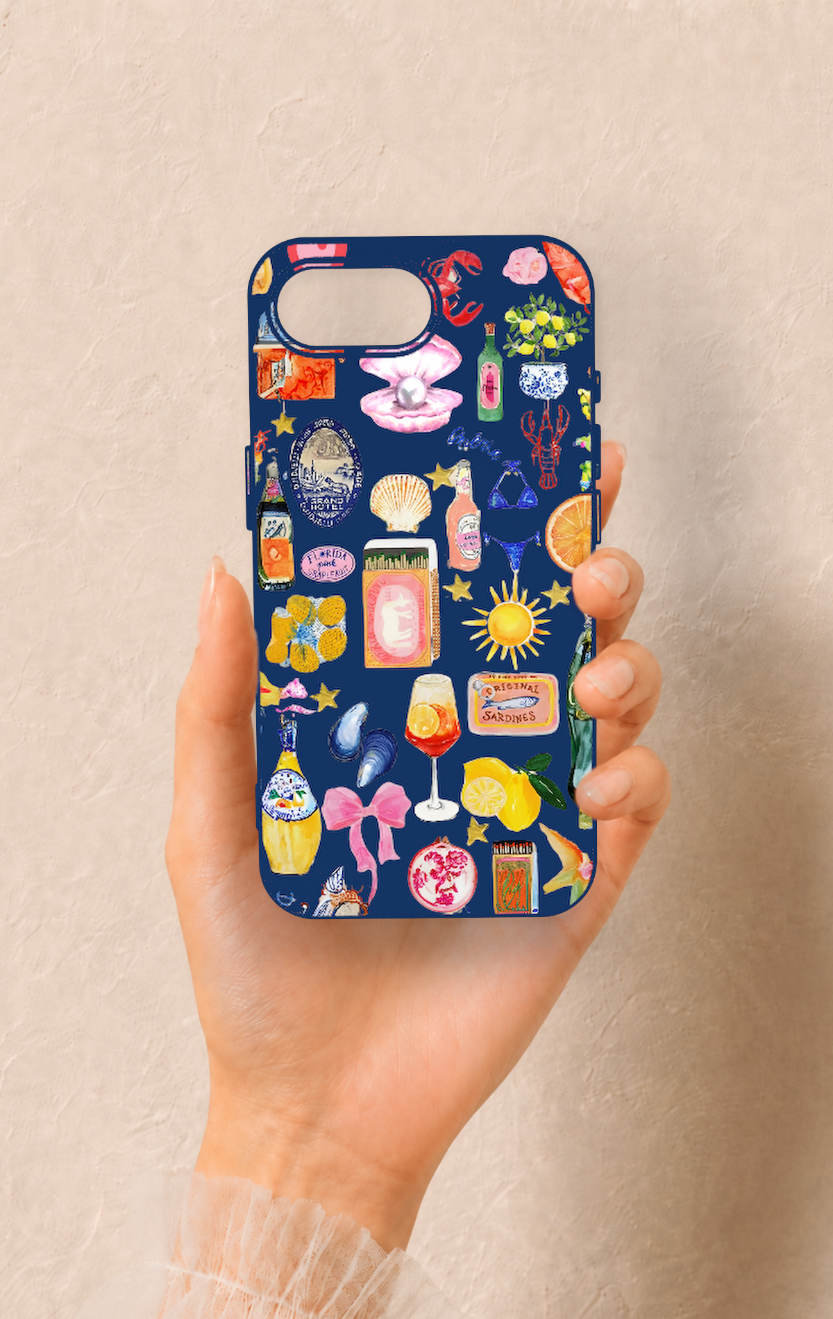 iPhone 16E Uyumlu Summer Desenli Silikon Kılıf