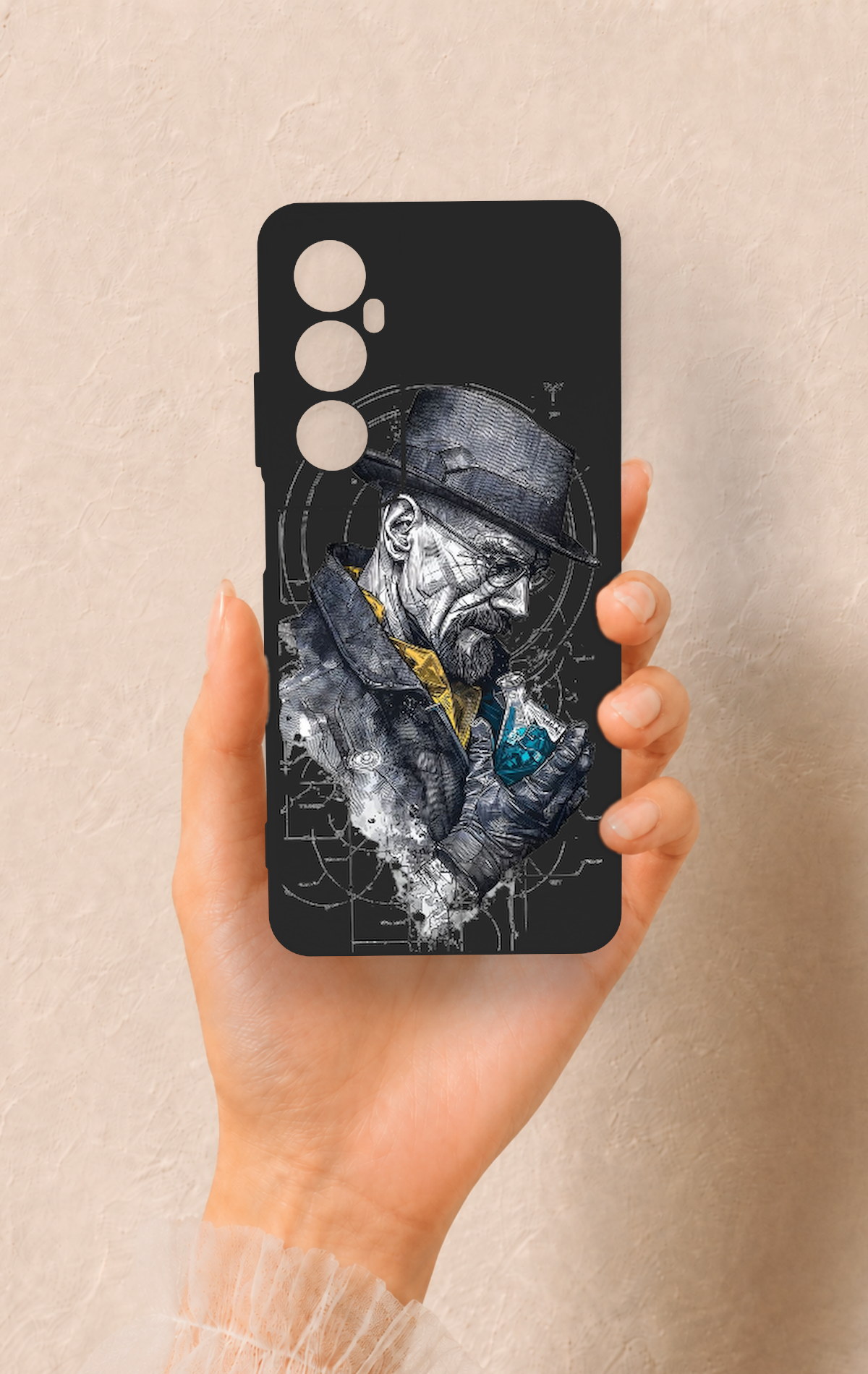 Realme C65 Uyumlu Walter White Desenli Silikon Kılıf
