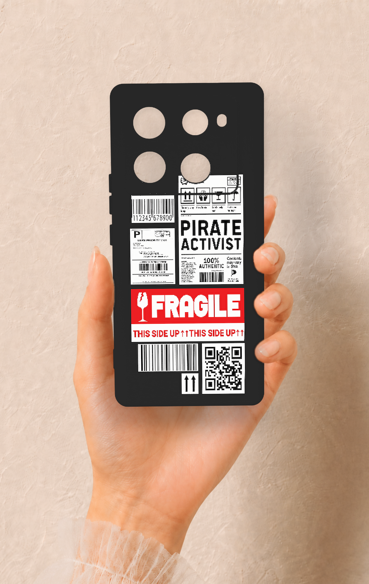 İnfinix Note 40 Pro Uyumlu Fragile Desenli Silikon Kılıf