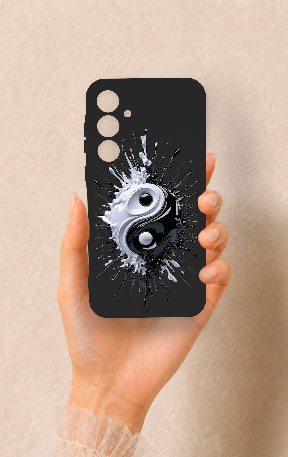 Samsung A35 Uyumlu İyi ve Kötü Desenli Silikon Kılıf