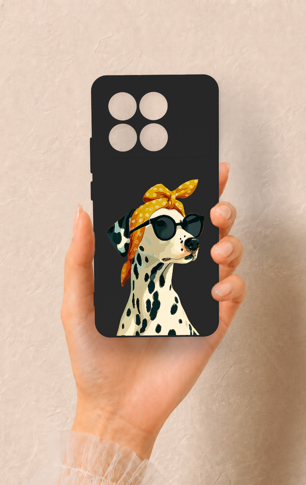 Poco X6 Pro Uyumlu Cool Dalmaçyalı Desenli Silikon Kılıf