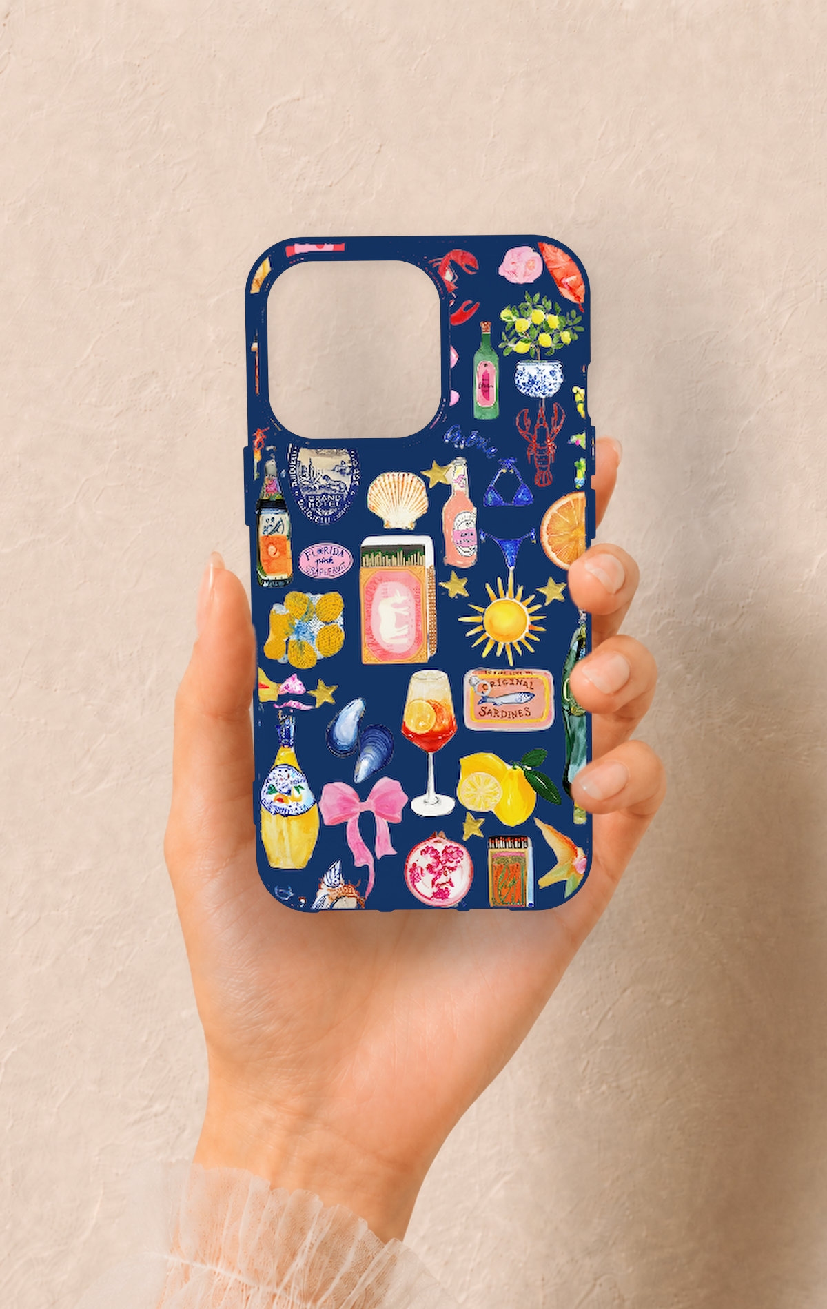iPhone 13 Pro Uyumlu Summer Desenli Silikon Kılıf
