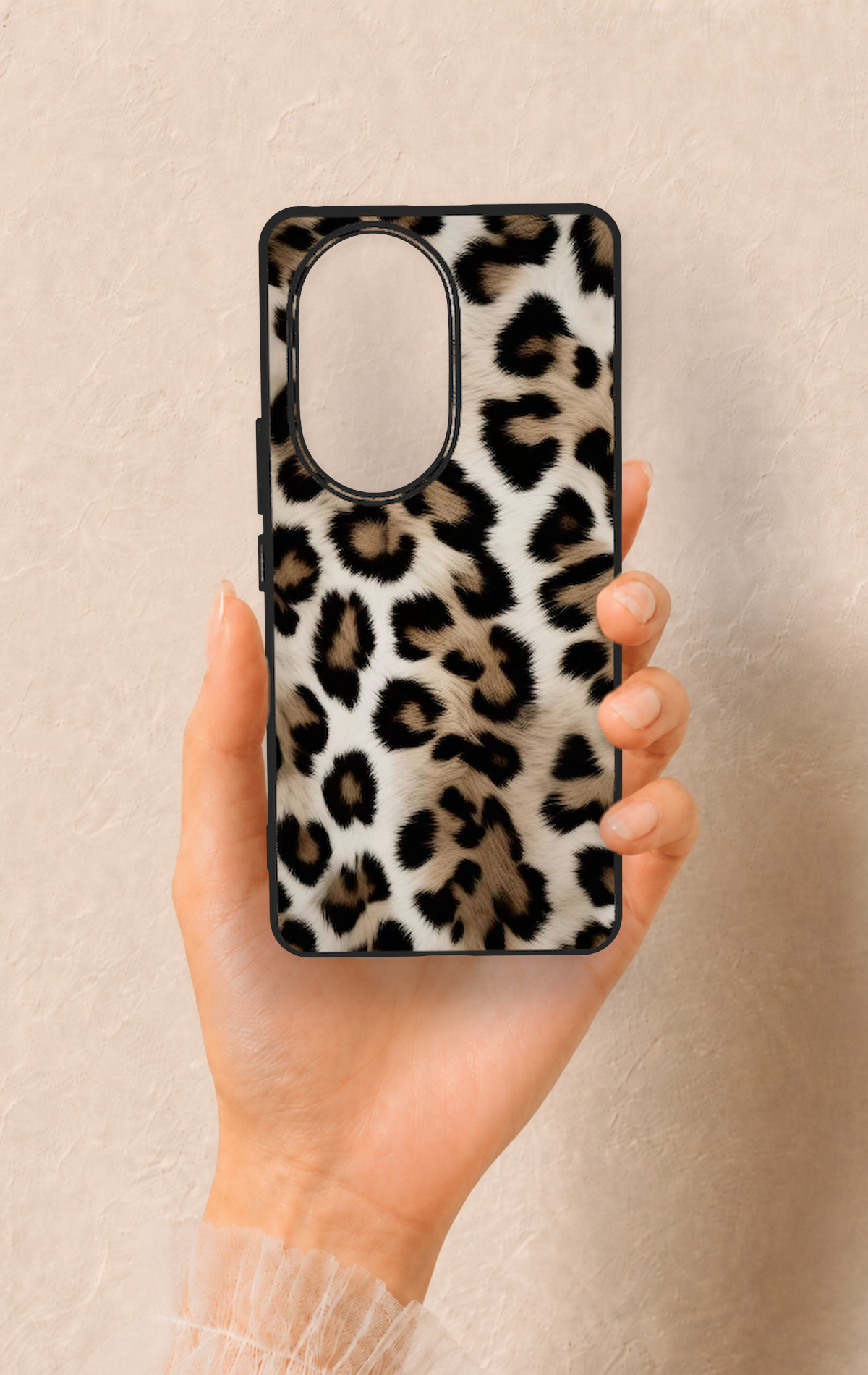 Honor 200 Pro 5G Uyumlu Leopar Derisi Desenli Silikon Kılıf
