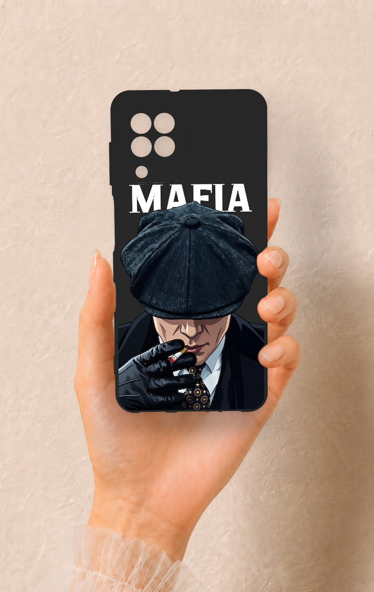 Samsung A22 Uyumlu MAFIA Desenli Silikon Kılıf