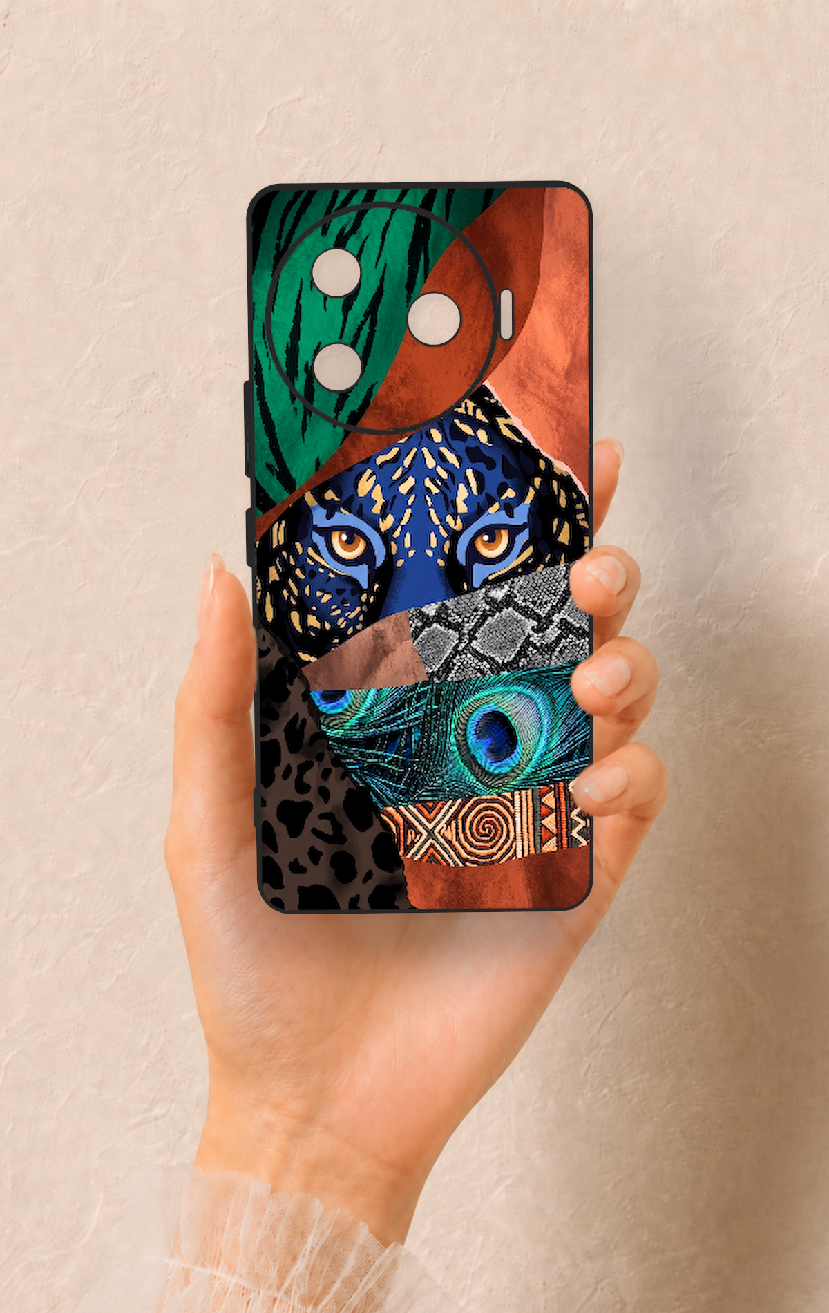 Tecno Camon 30 Pro 5G Uyumlu Amazon Kaplan Desenli Silikon Kılıf