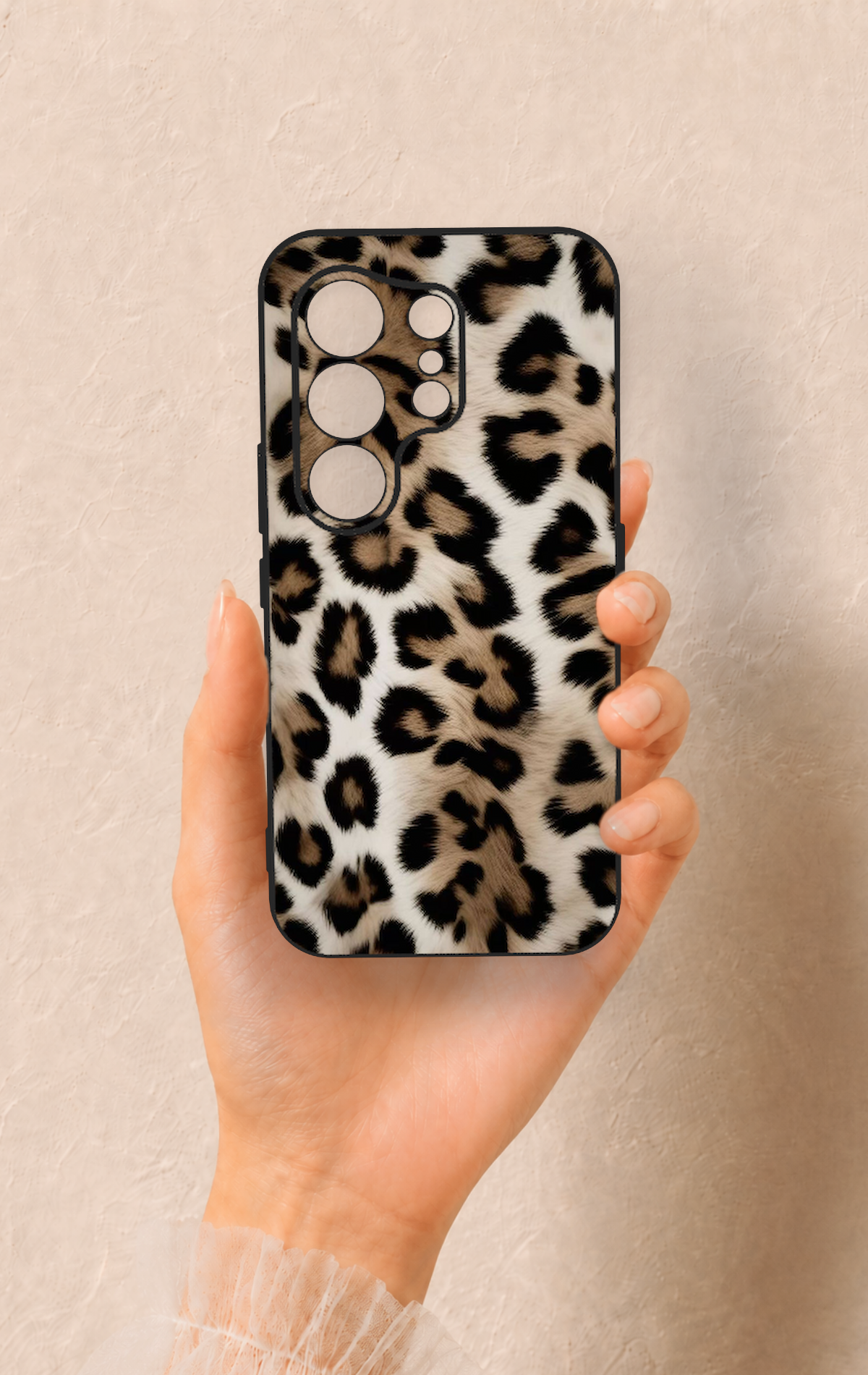 Tecno Camon 50 4G Uyumlu Leopar Derisi Desenli Silikon Kılıf