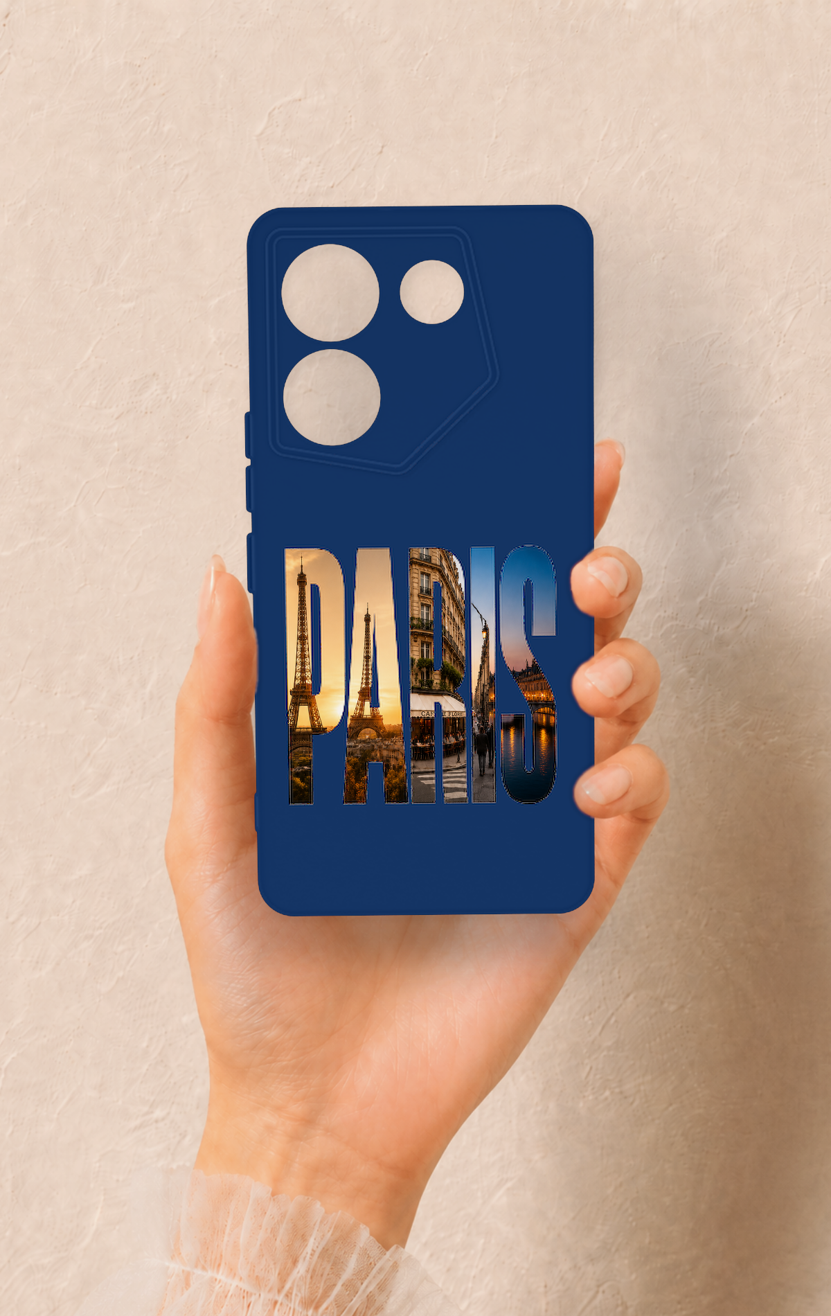 Tecno Caman 20 Pro 5G Uyumlu Paris Desenli Silikon Kılıf