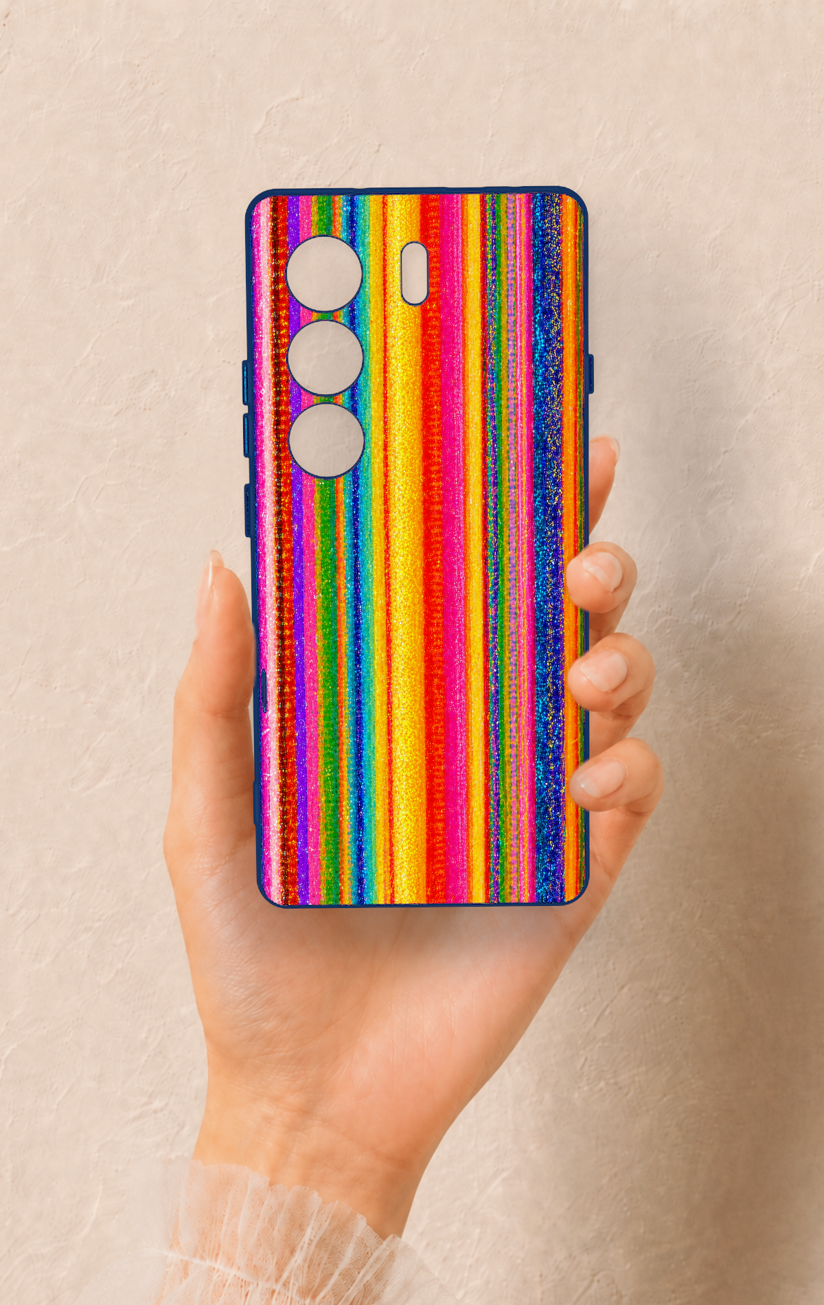 Tecno Camon 40 4G Uyumlu Rengarenk Desenli Silikon Kılıf
