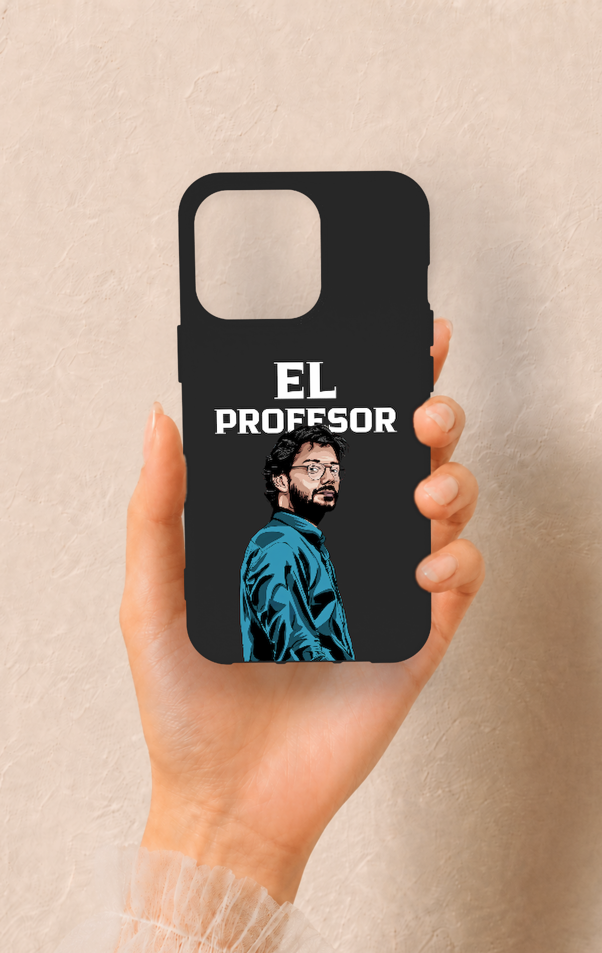 iPhone 13 Pro Uyumlu El Profesor Desenli Silikon Kılıf