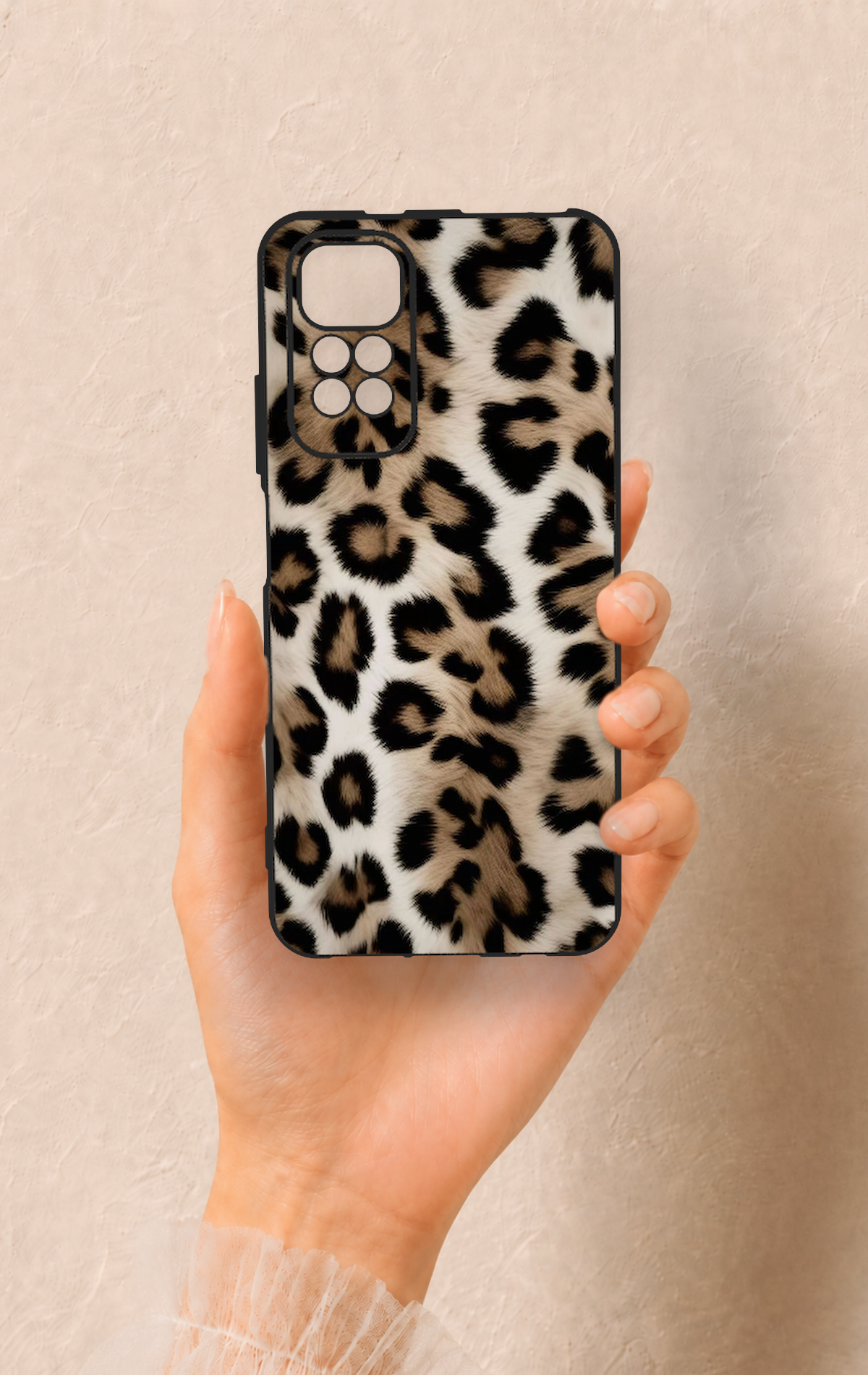 Redmi Note 11S Uyumlu Leopar Derisi Desenli Silikon Kılıf