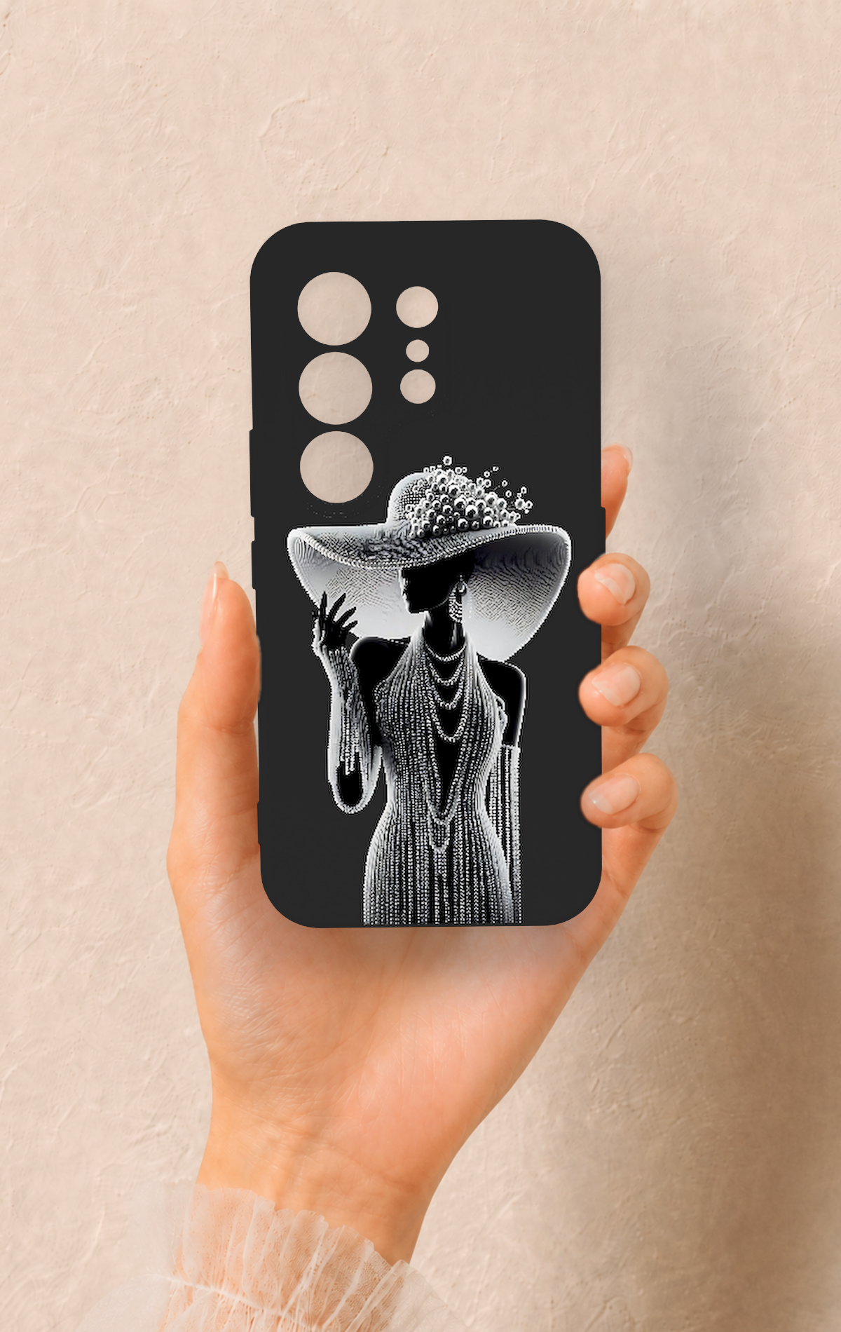 Tecno Camon 50 4G Uyumlu Lady Desenli Silikon Kılıf