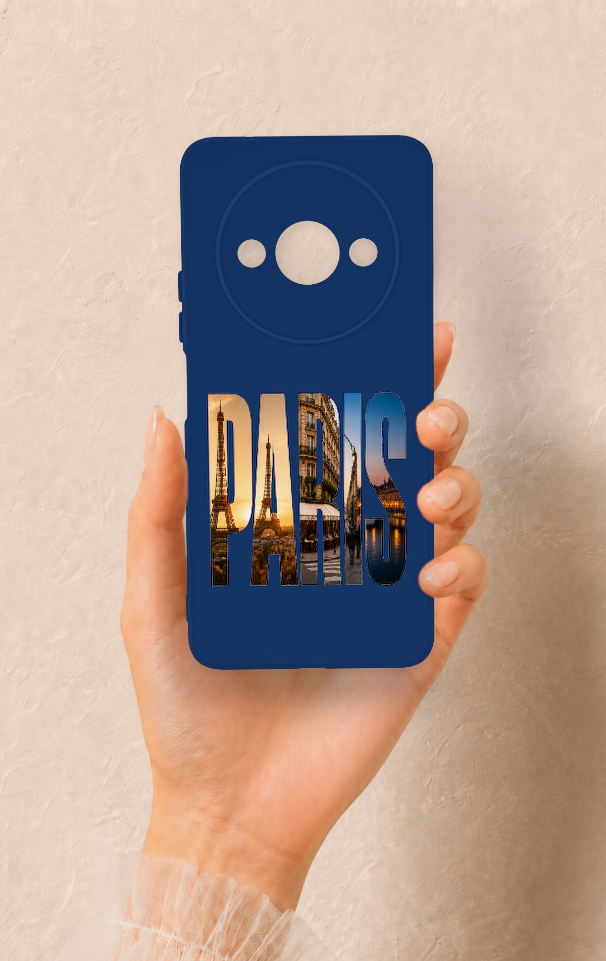 Redmi A3 Uyumlu Paris Desenli Silikon Kılıf