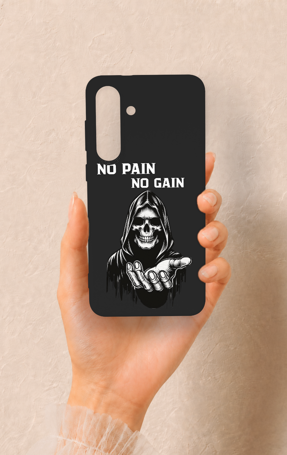 Samsung S25Fe Uyumlu No Pain No Gain Desenli Silikon Kılıf