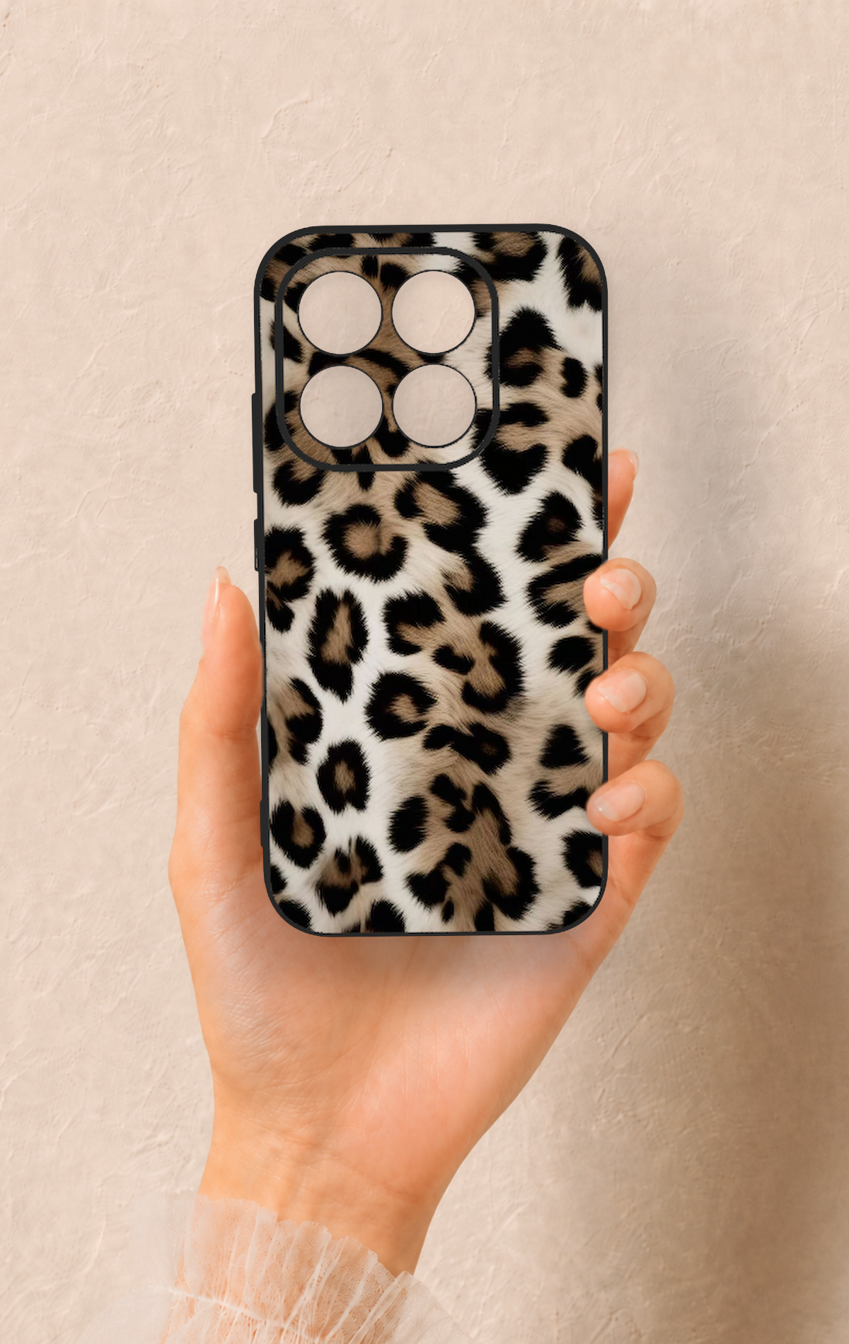 Xiaomi Mi 17 5G Uyumlu Leopar Derisi Desenli Silikon Kılıf