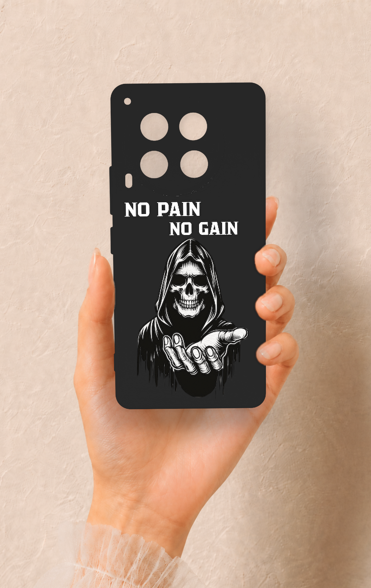Tecno Camon 30 Uyumlu No Pain No Gain Desenli Silikon Kılıf