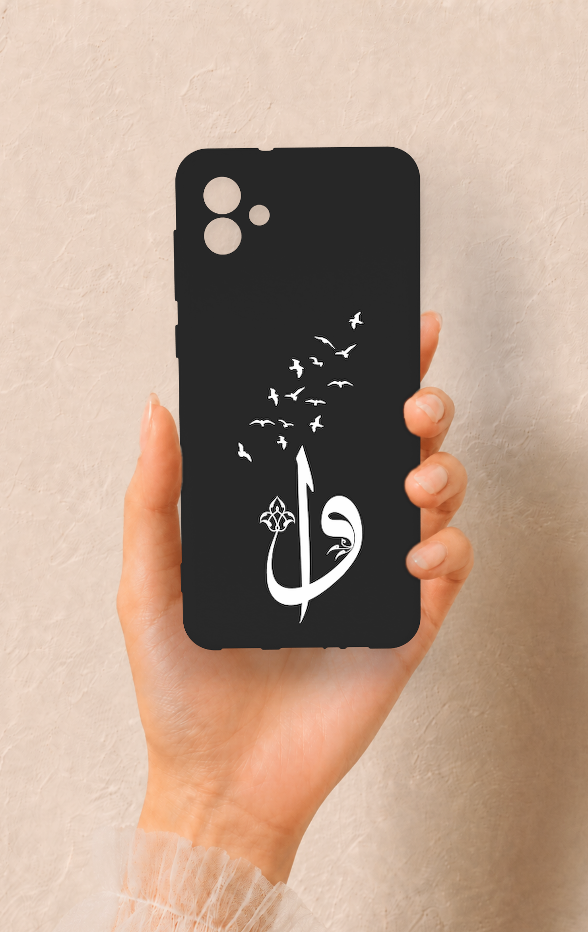 Samsung A04 Uyumlu Elif Vav Desenli Silikon Kılıf