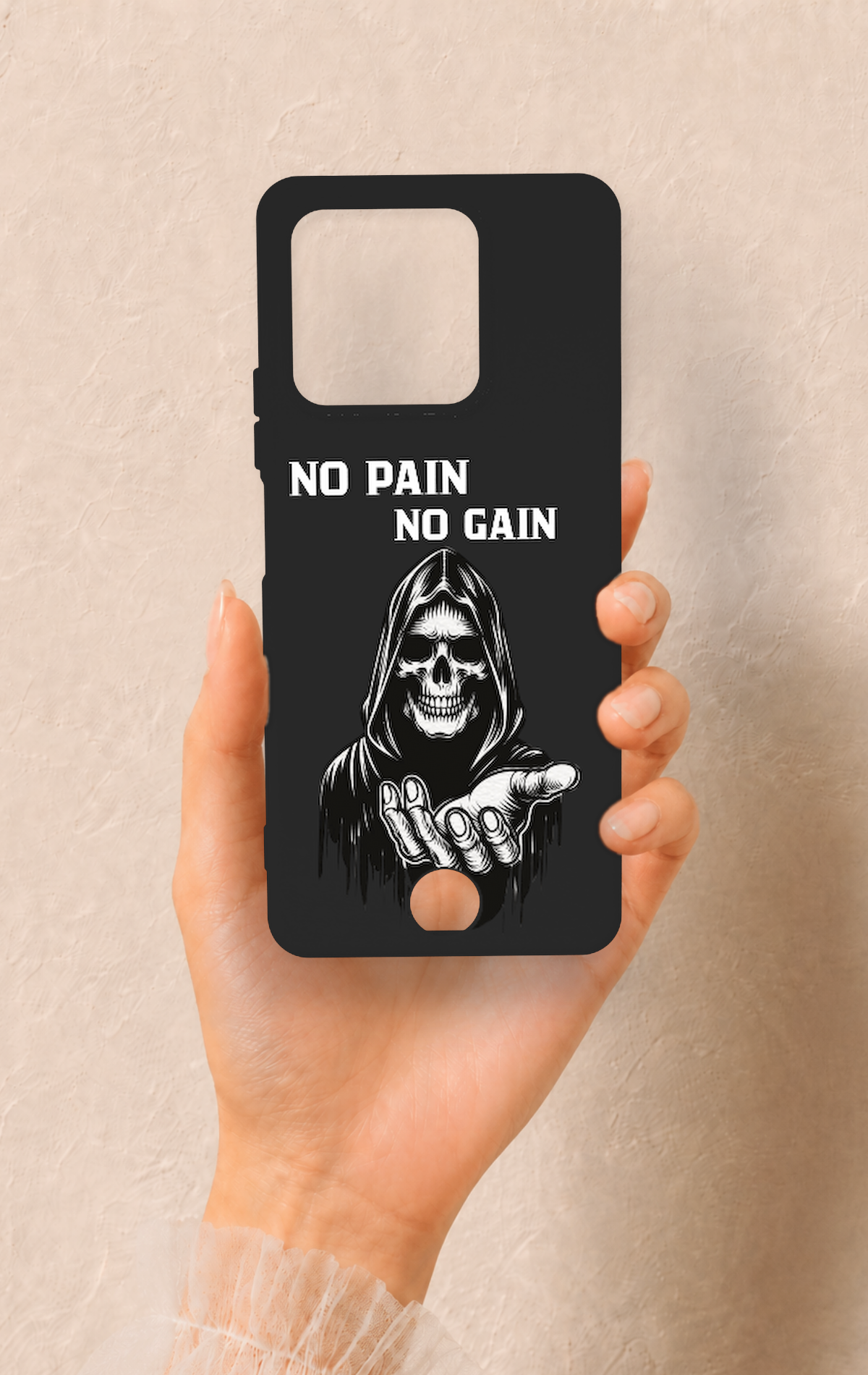 Reeder S71 Uyumlu No Pain No Gain Desenli Silikon Kılıf