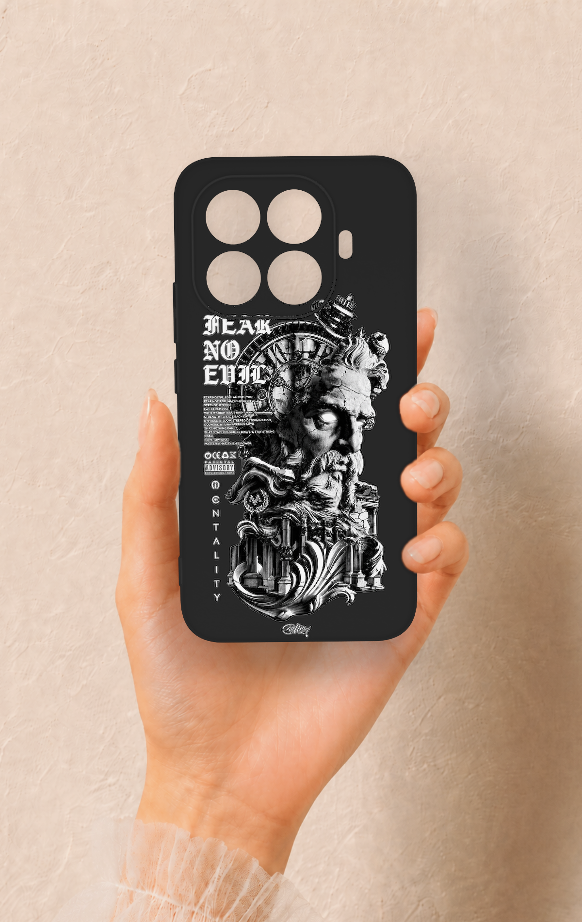 Mi 15T PRO Uyumlu Fear No Evil Desenli Silikon Kılıf