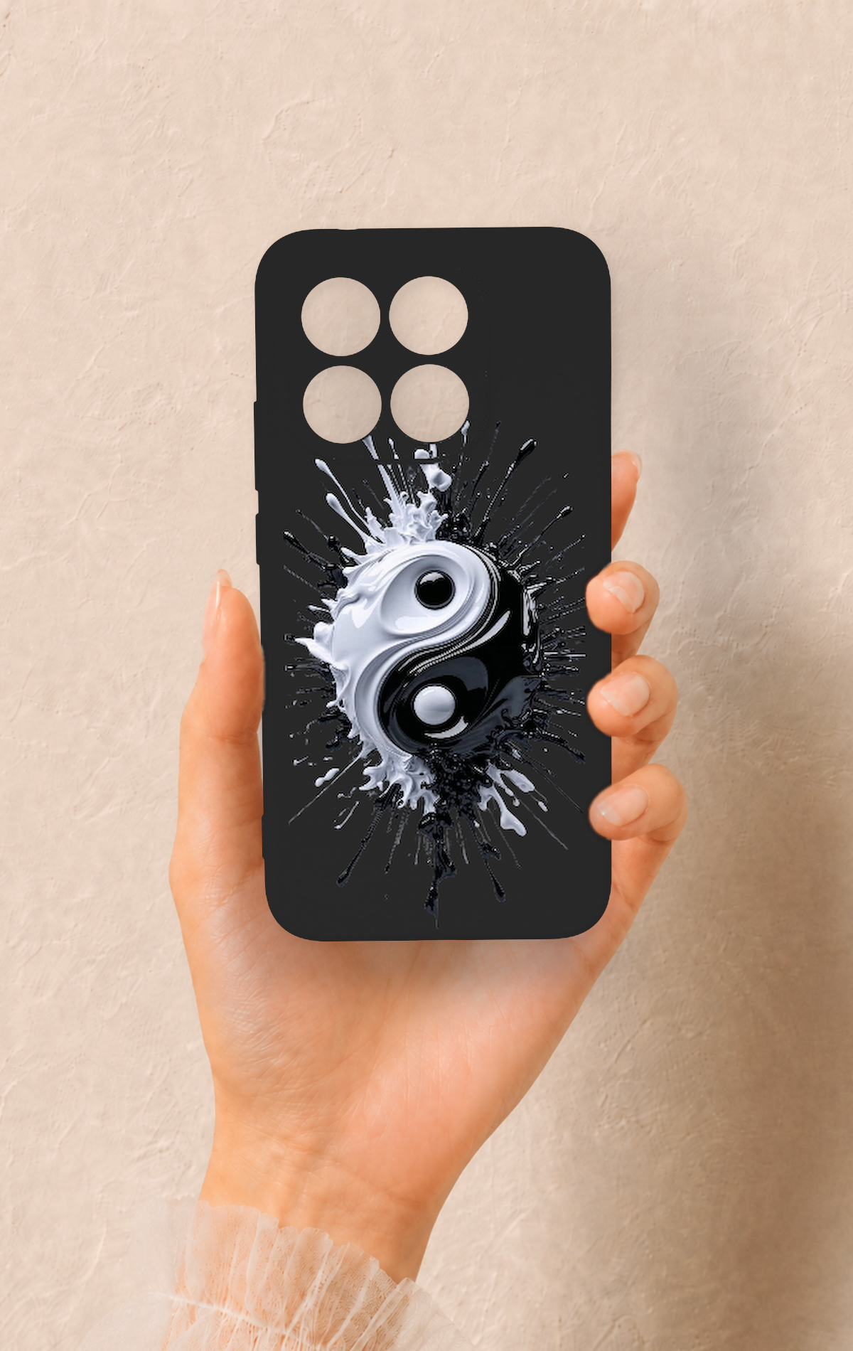 Mi 15T 5G Uyumlu İyi ve Kötü Desenli Silikon Kılıf