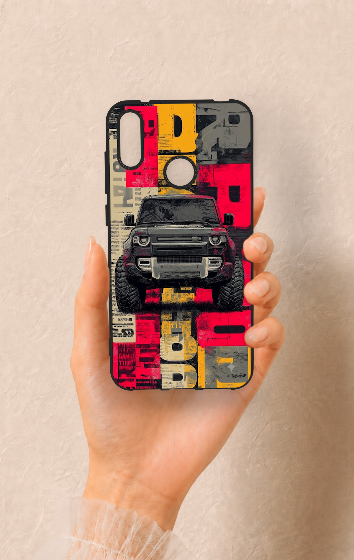 Huawei Y7 2019 Uyumlu Defender Truck Desenli Silikon Kılıf