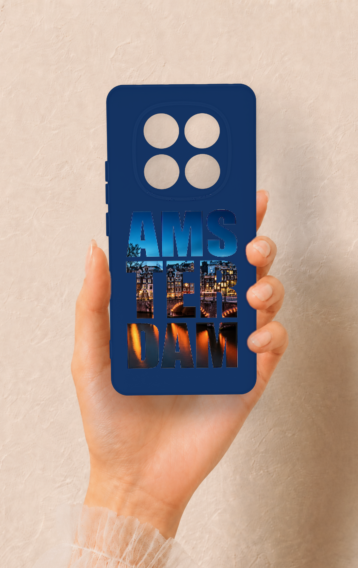 Redmi Note 14 Pro 5G Uyumlu Amsterdam Desenli Silikon Kılıf