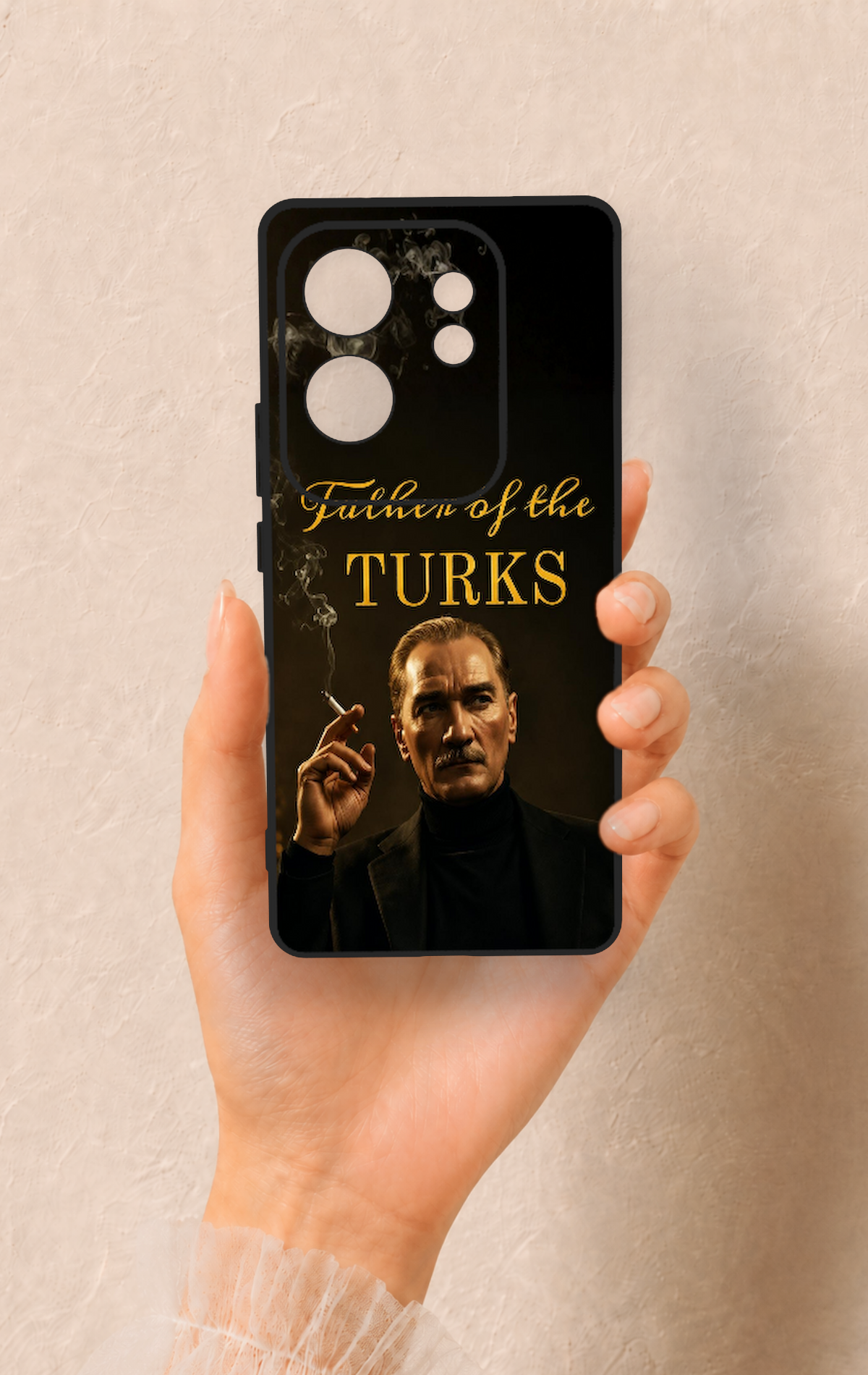 İnfinix Zero 30 Uyumlu Father Of The Turks Desenli Silikon Kılıf