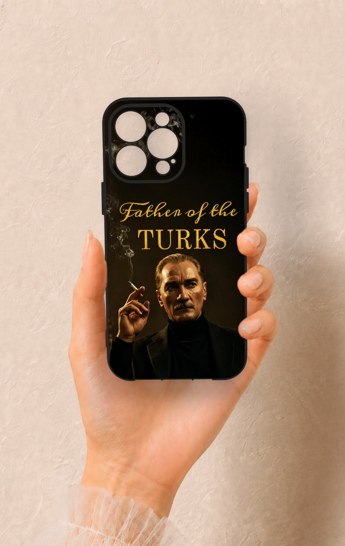iPhone 14 Pro Max Uyumlu Father Of The Turks Desenli Silikon Kılıf