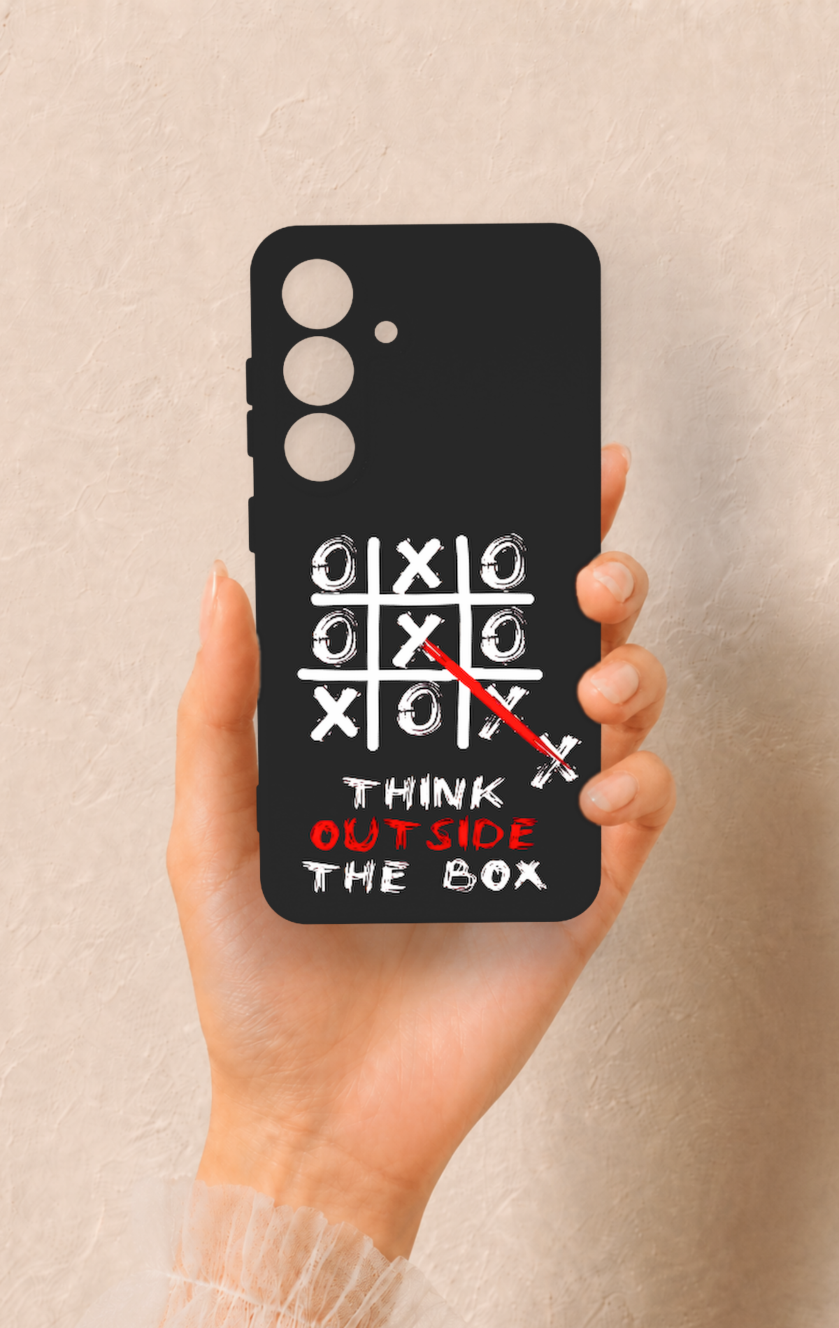 Samsung S25 Uyumlu Out Side The Box Desenli Silikon Kılıf