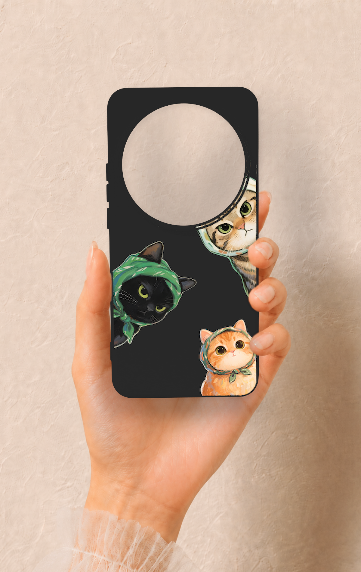 Xiomi Mi 15 Ultra Uyumlu Kedi Ekibi Desenli Silikon Kılıf
