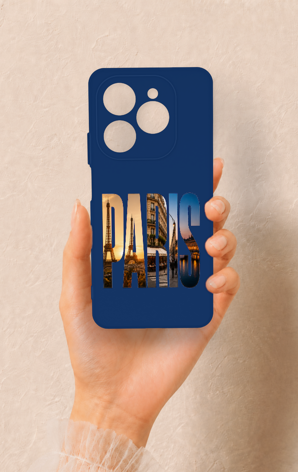Tecno Spark 20 Pro Uyumlu Paris Desenli Silikon Kılıf