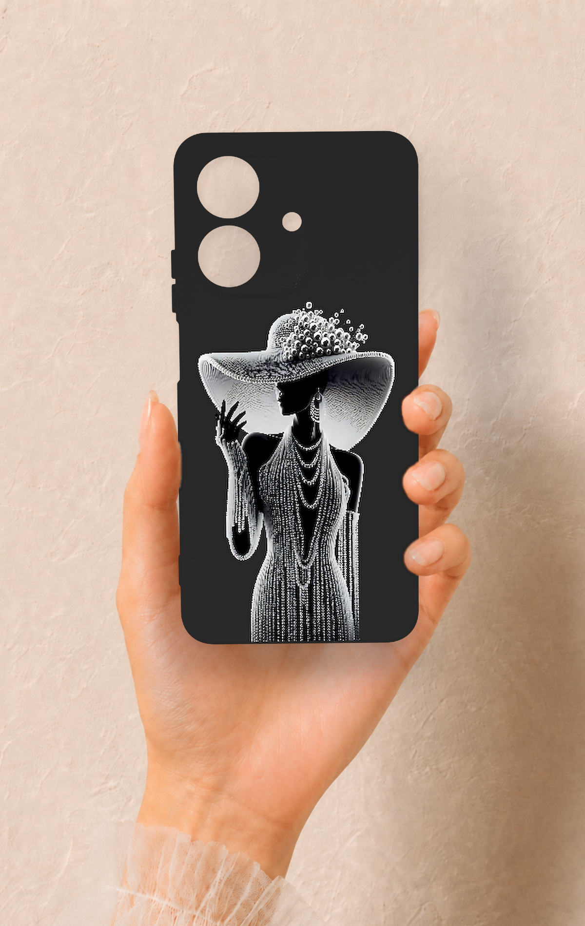 Realme Note 60 Uyumlu Lady Desenli Silikon Kılıf