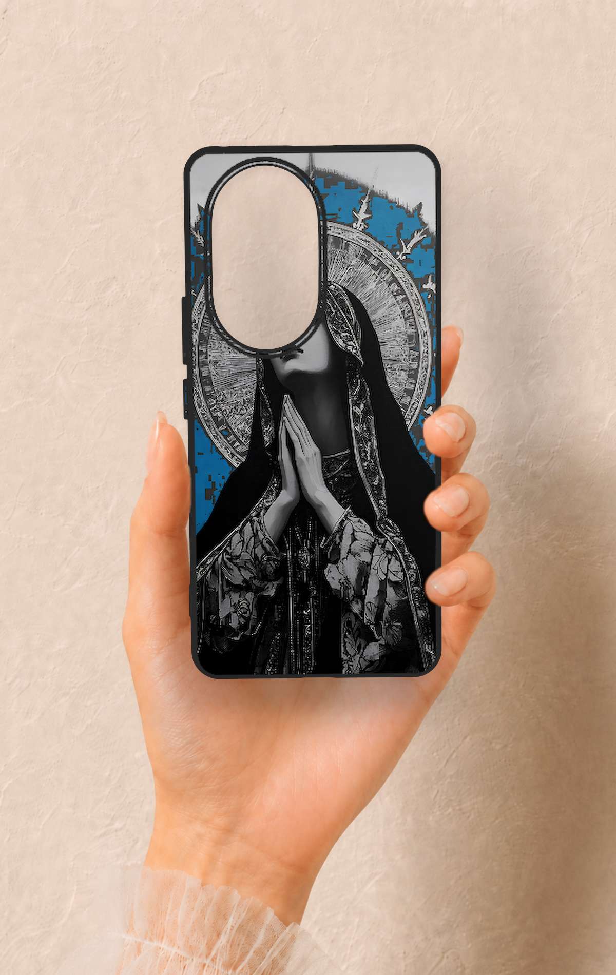 Honor 200 Pro 5G Uyumlu Rahibe Desenli Silikon Kılıf