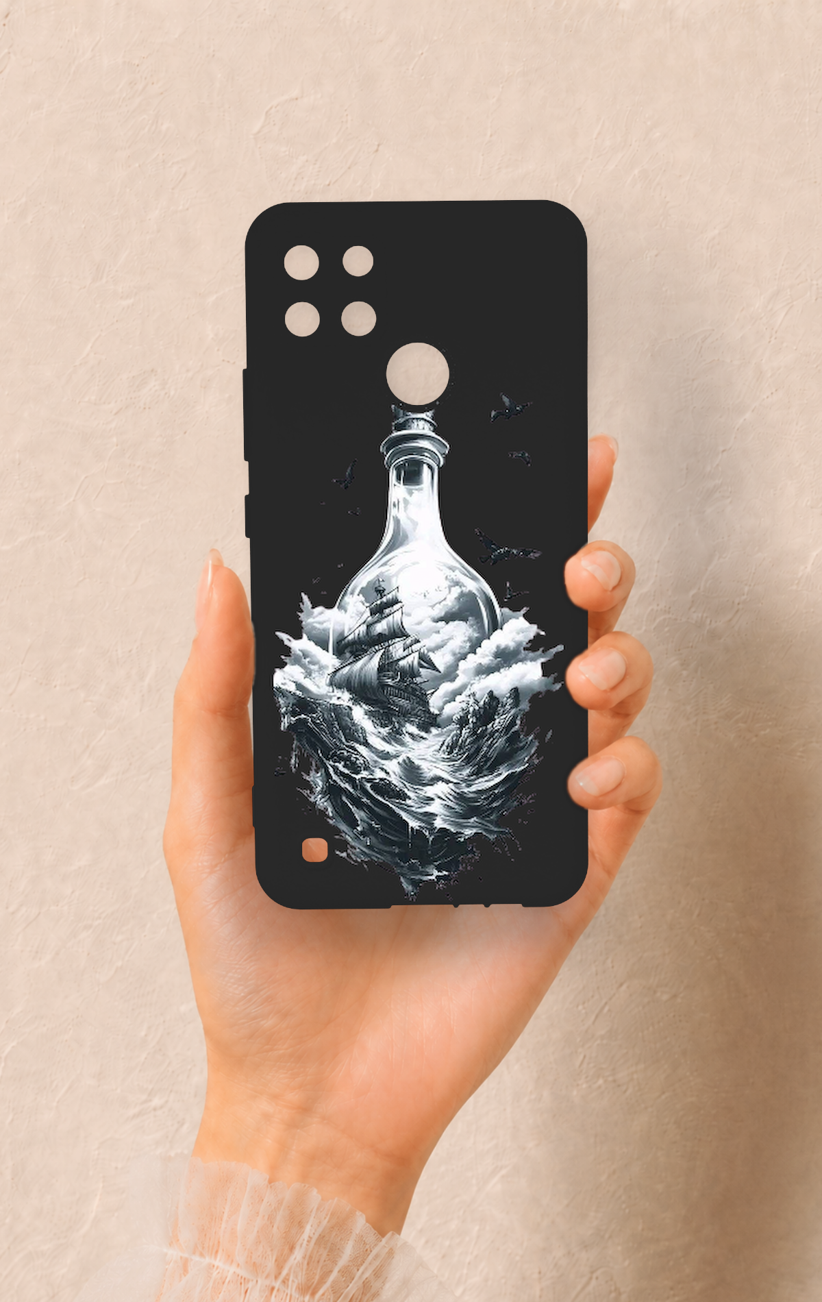 Realme C21Y Uyumlu Secret Sea Desenli Silikon Kılıf