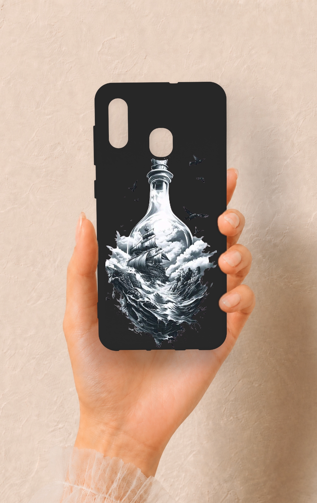 Samsung A20-A30 Uyumlu Secret Sea Desenli Silikon Kılıf