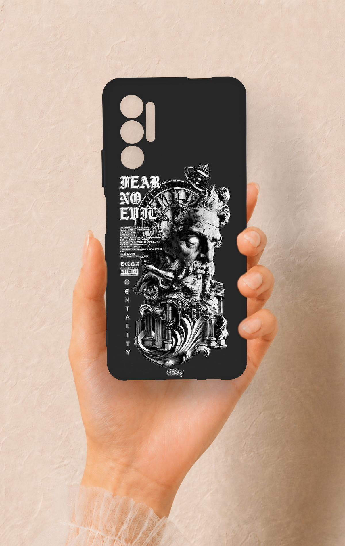 Tecno Pova 3 Uyumlu Fear No Evil Desenli Silikon Kılıf