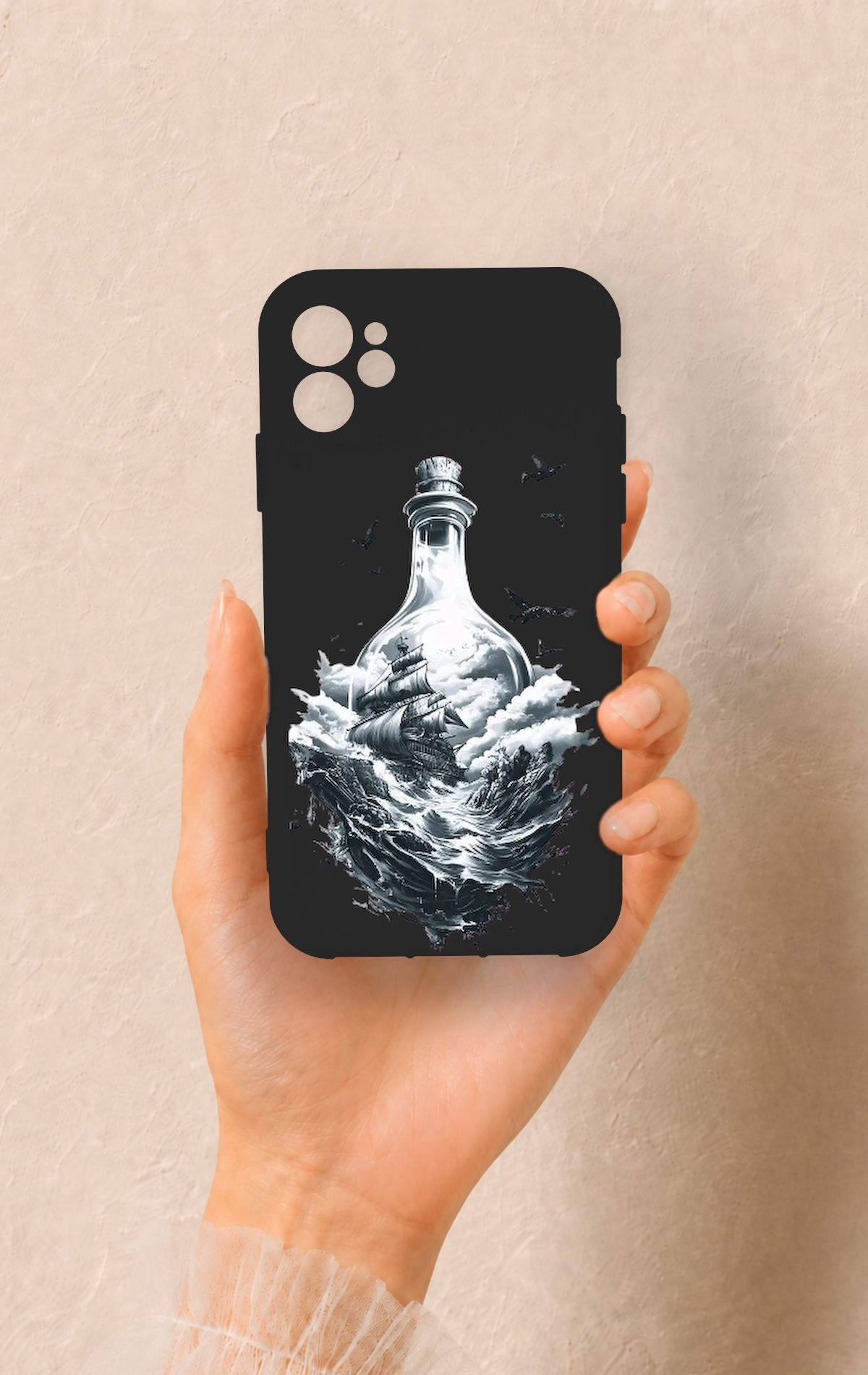 iPhone 11 Uyumlu Secret Sea Desenli Silikon Kılıf
