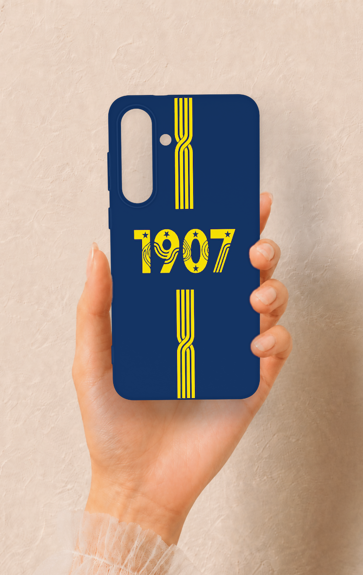 Samsung S25Fe Uyumlu 1907 Kemer Desenli Silikon Kılıf