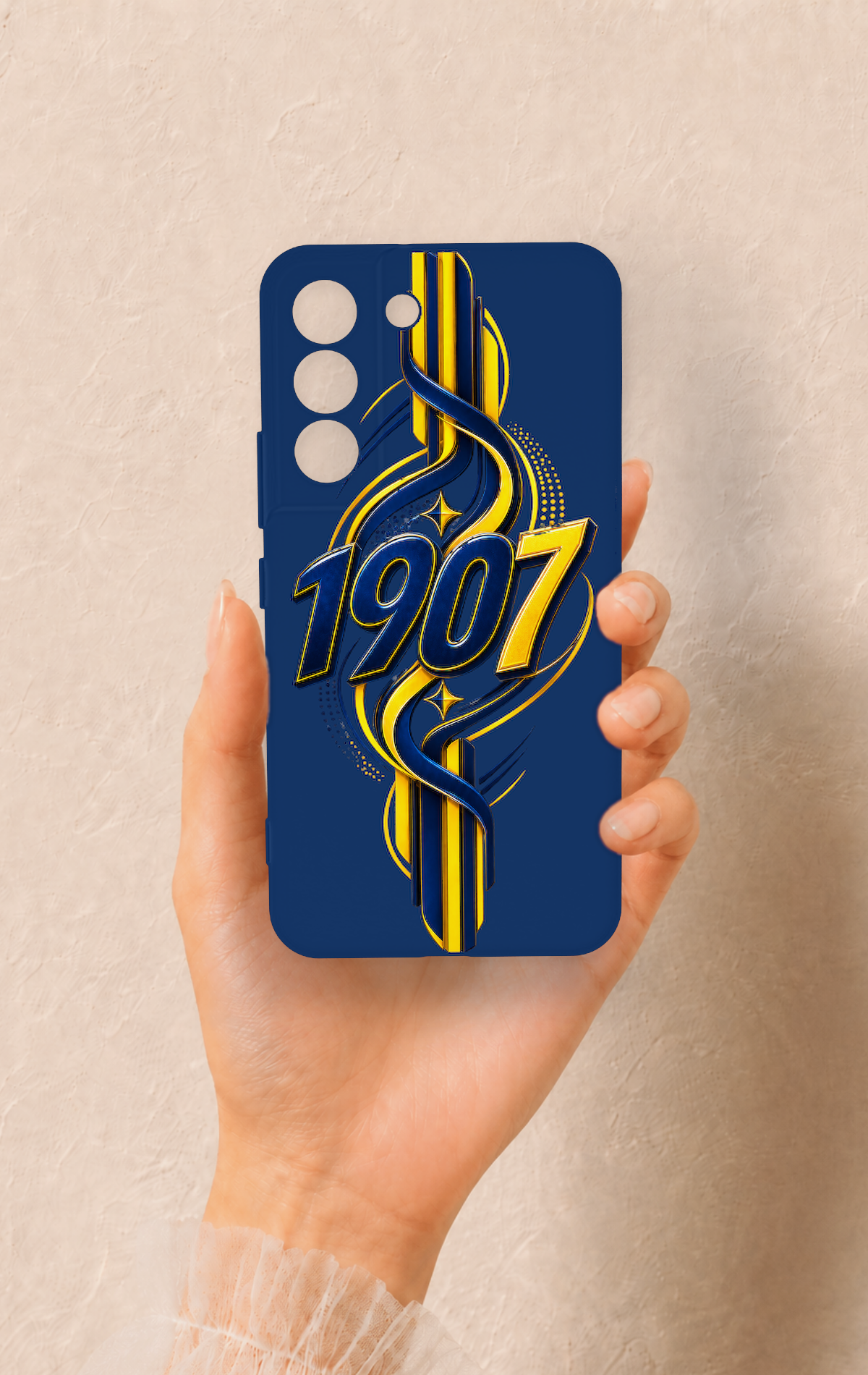 Samsung S22 Uyumlu FB-1907 Desenli Silikon Kılıf