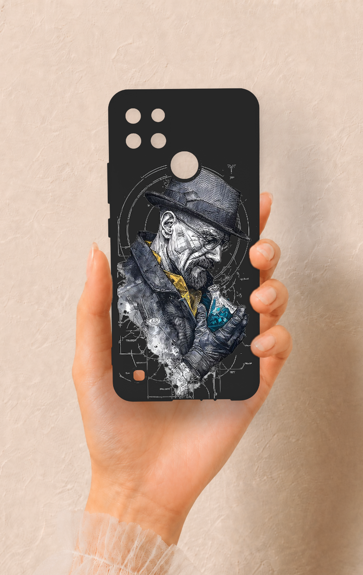 Realme C21Y Uyumlu Walter White Desenli Silikon Kılıf