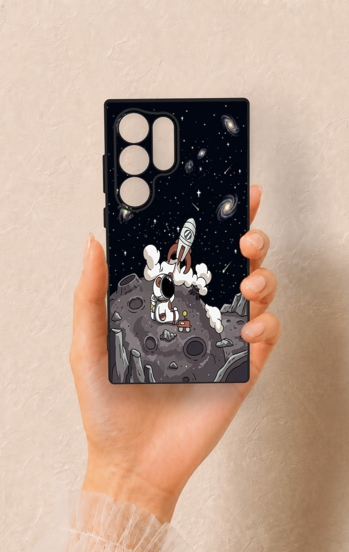 Samsung S24 Ultra Uyumlu Uzay Astronot Desenli Silikon Kılıf