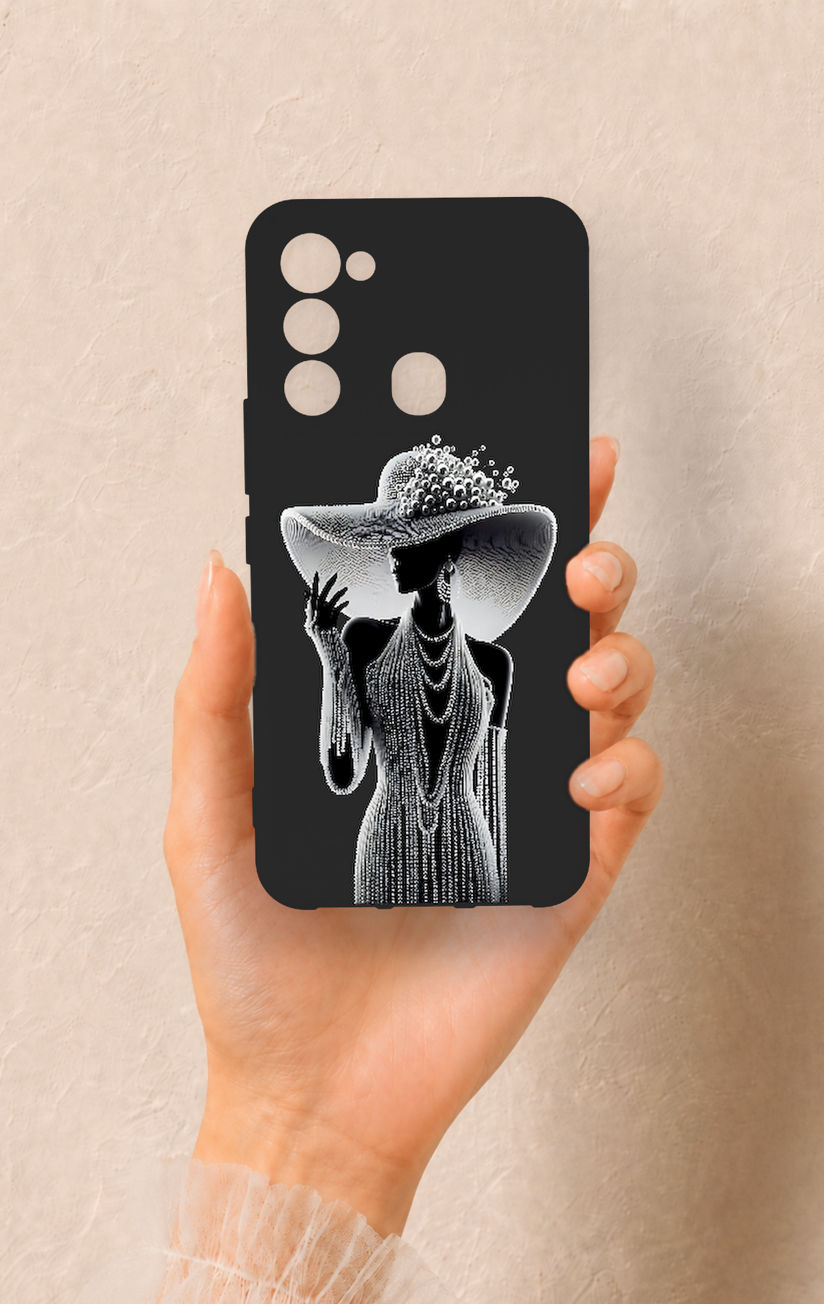 Tecno Spark 8C Uyumlu Lady Desenli Silikon Kılıf