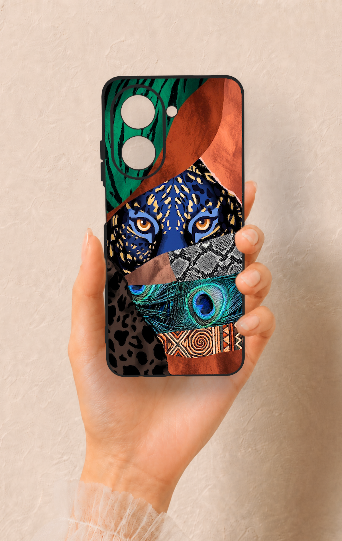 Redmi A5 Uyumlu Amazon Kaplan Desenli Silikon Kılıf
