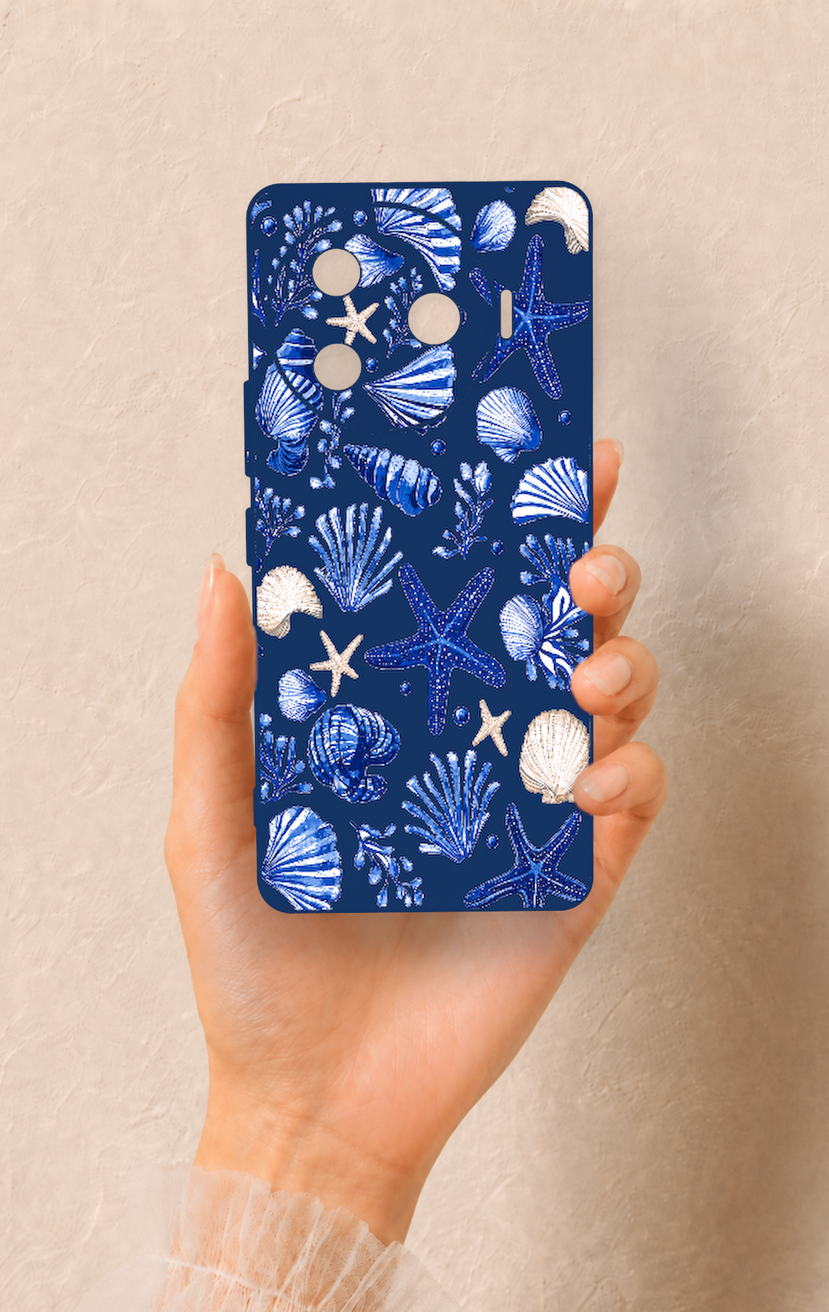 Tecno Camon 30 Pro 5G Uyumlu Deniz Kabuğu Desenli Silikon Kılıf