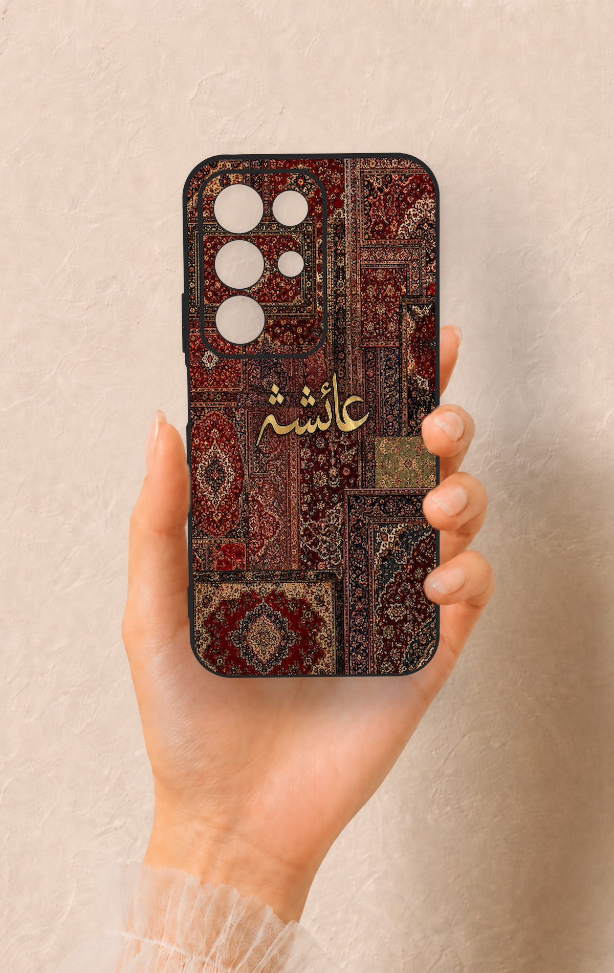Realme C85 5G Uyumlu Vintage Halı Desenli Silikon Kılıf